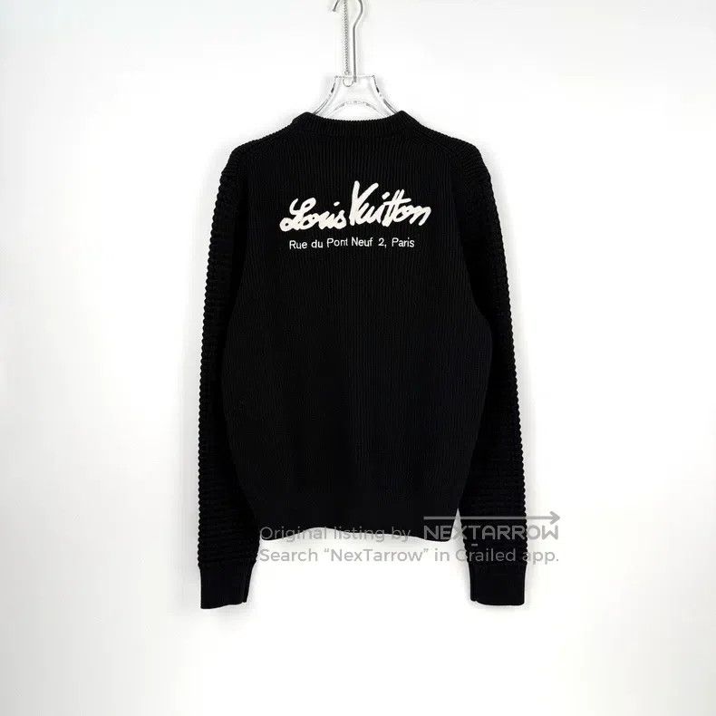 Louis Vuitton Louis Vuitton Black embroidered monogram logo sweater Size US S / EU 44-46 / 1 - 4 Thumbnail
