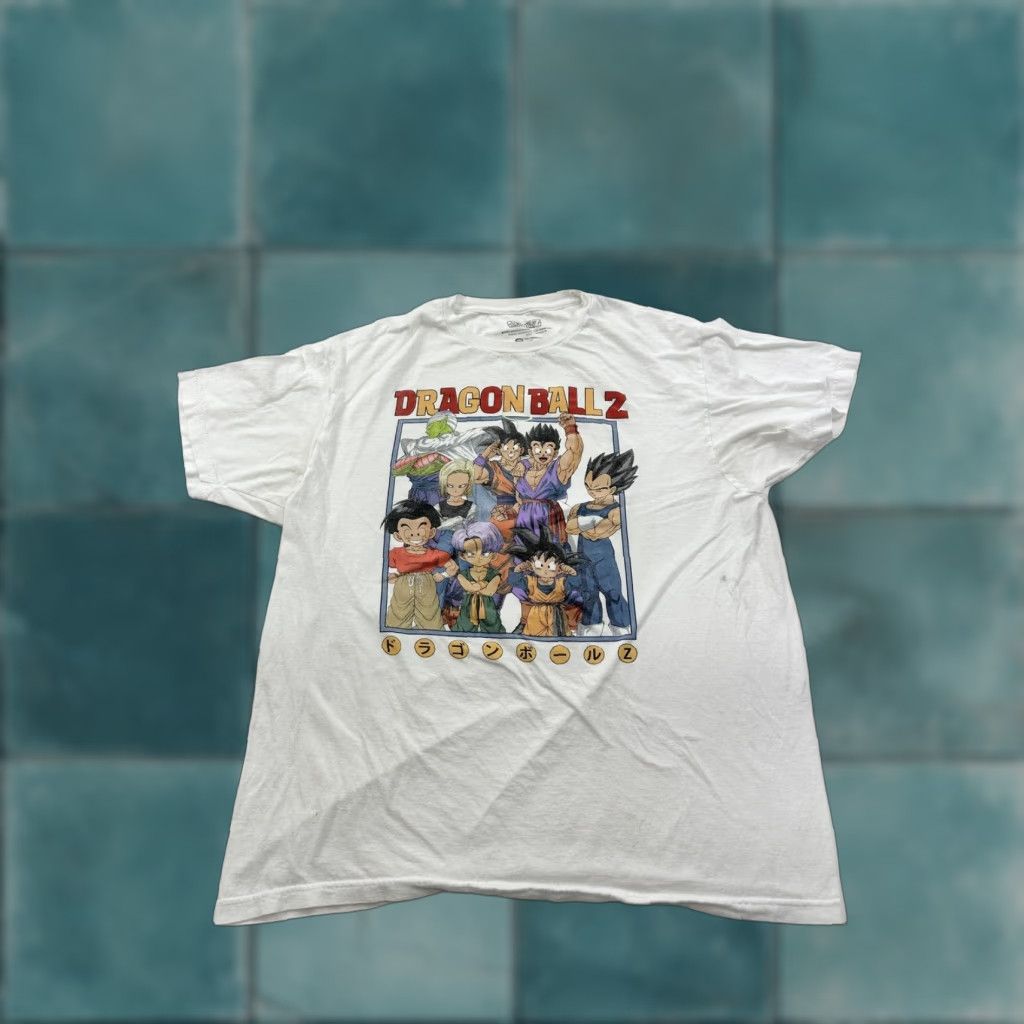 Vintage Dragon Ball Z Shirt Mens Large White Anime Goku Character Family Size US L / EU 52-54 / 3 - 1 Thumbnail