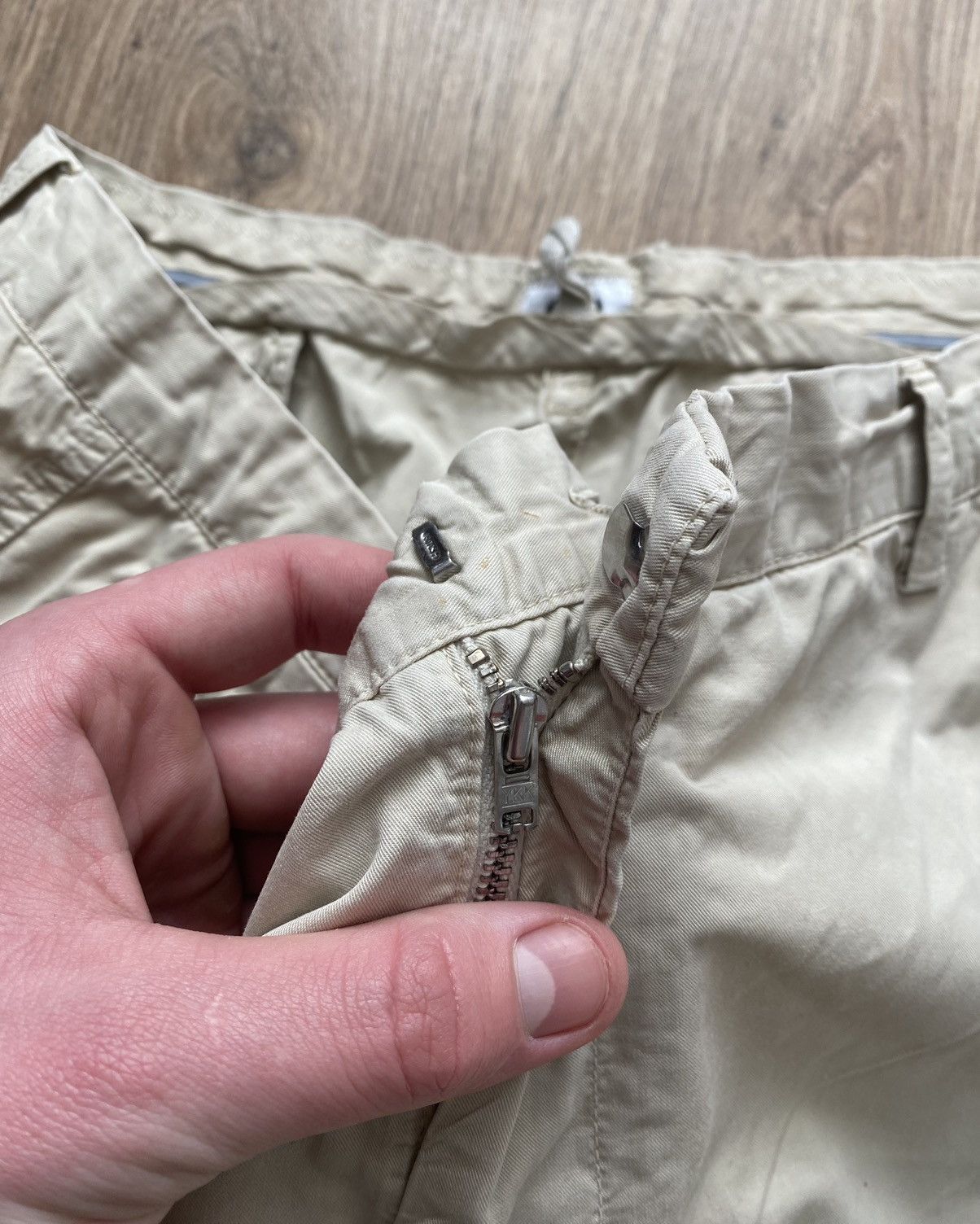 C.P. Company × Vintage Vintage C.P. Company by Massimo Osti baggy beige pants Size US 38 / EU 54 - 3 Thumbnail