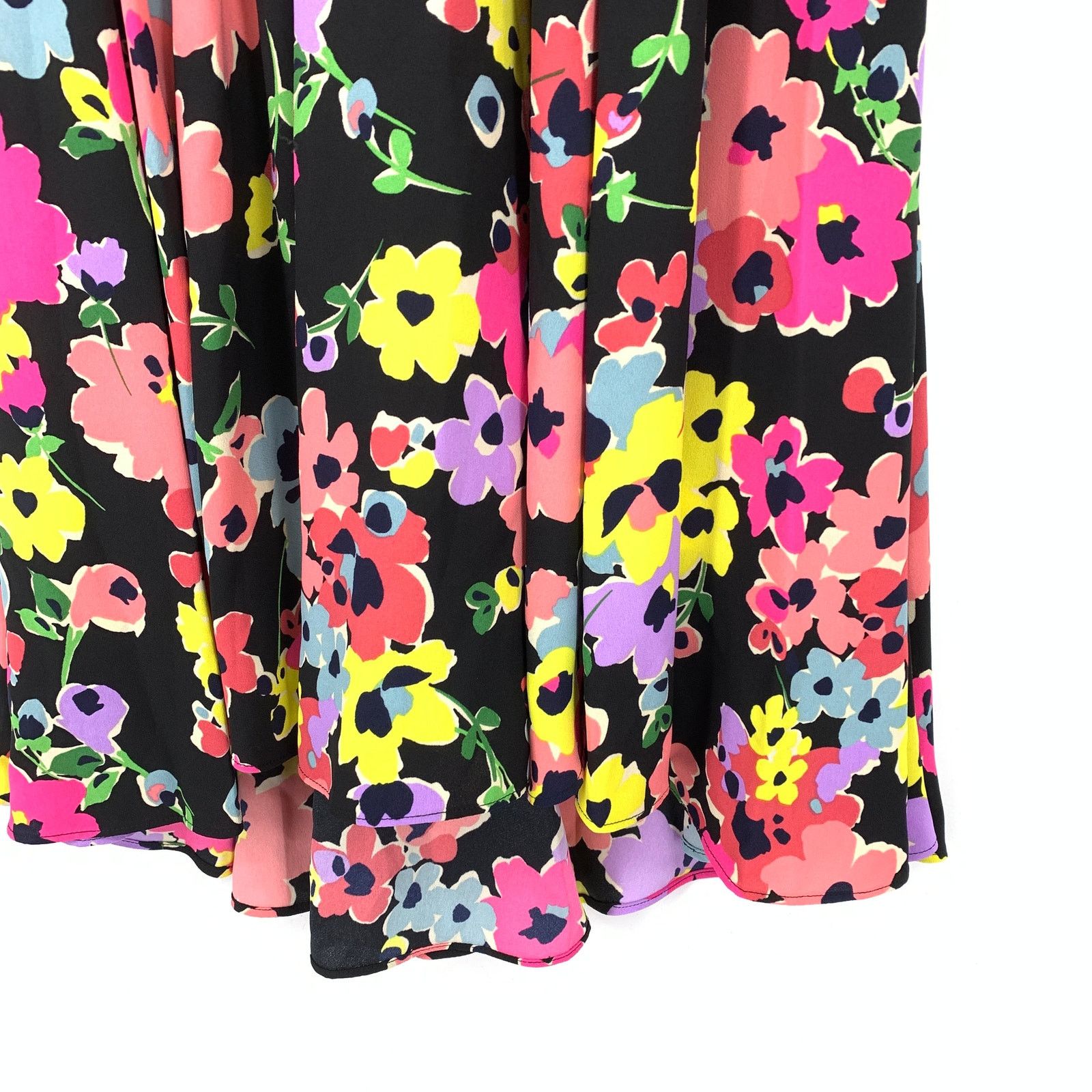 Kate Spade Kate Spade Wildflower Bouquet Midi Dress Size 2 Black NEW Size XS / US 0-2 / IT 36-38 - 4 Thumbnail
