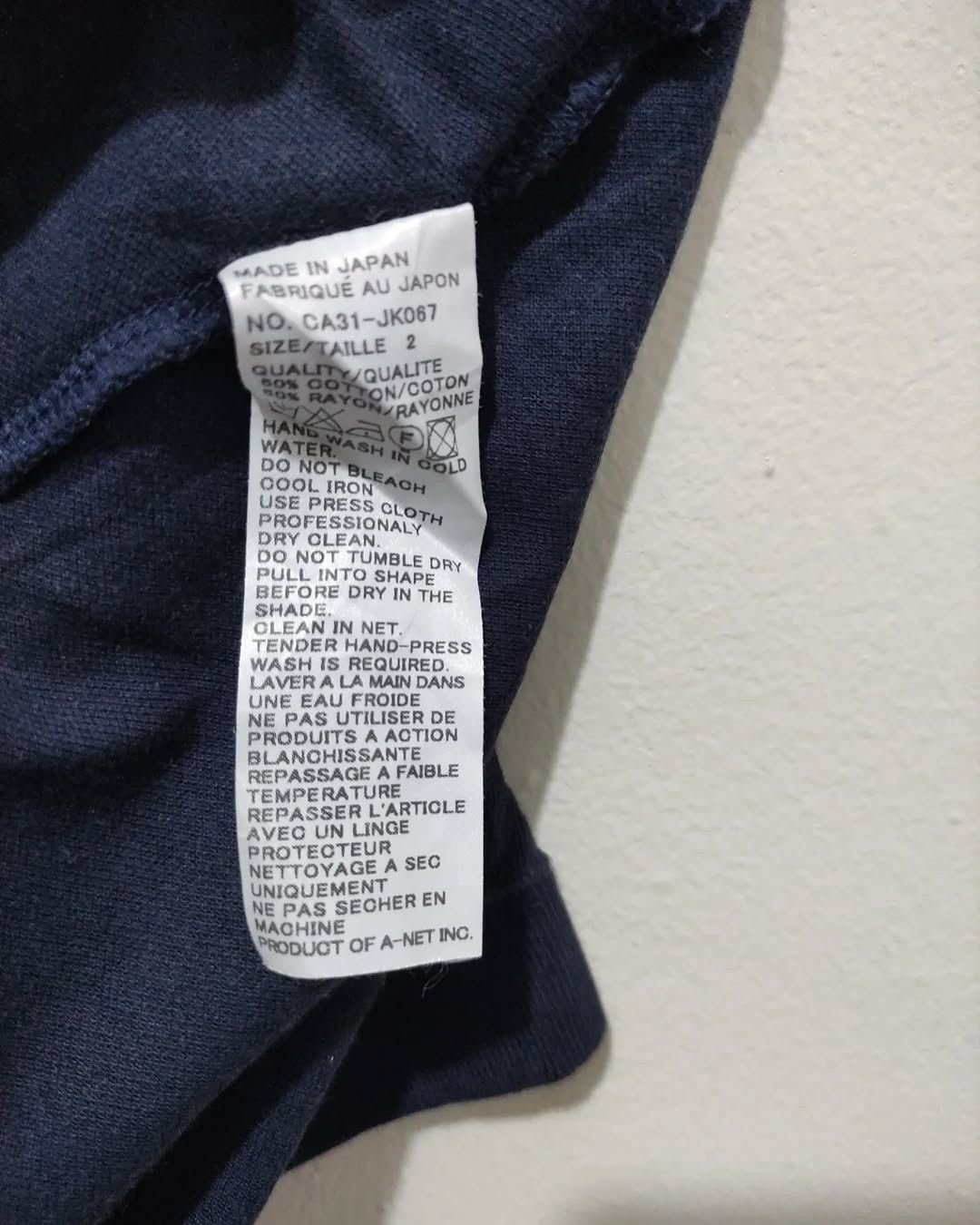 Tsumori Chisato Tsumori Chisato Navy Polo Shirt Womens Japanese Designer Size M / US 6-8 / IT 42-44 - 3 Thumbnail