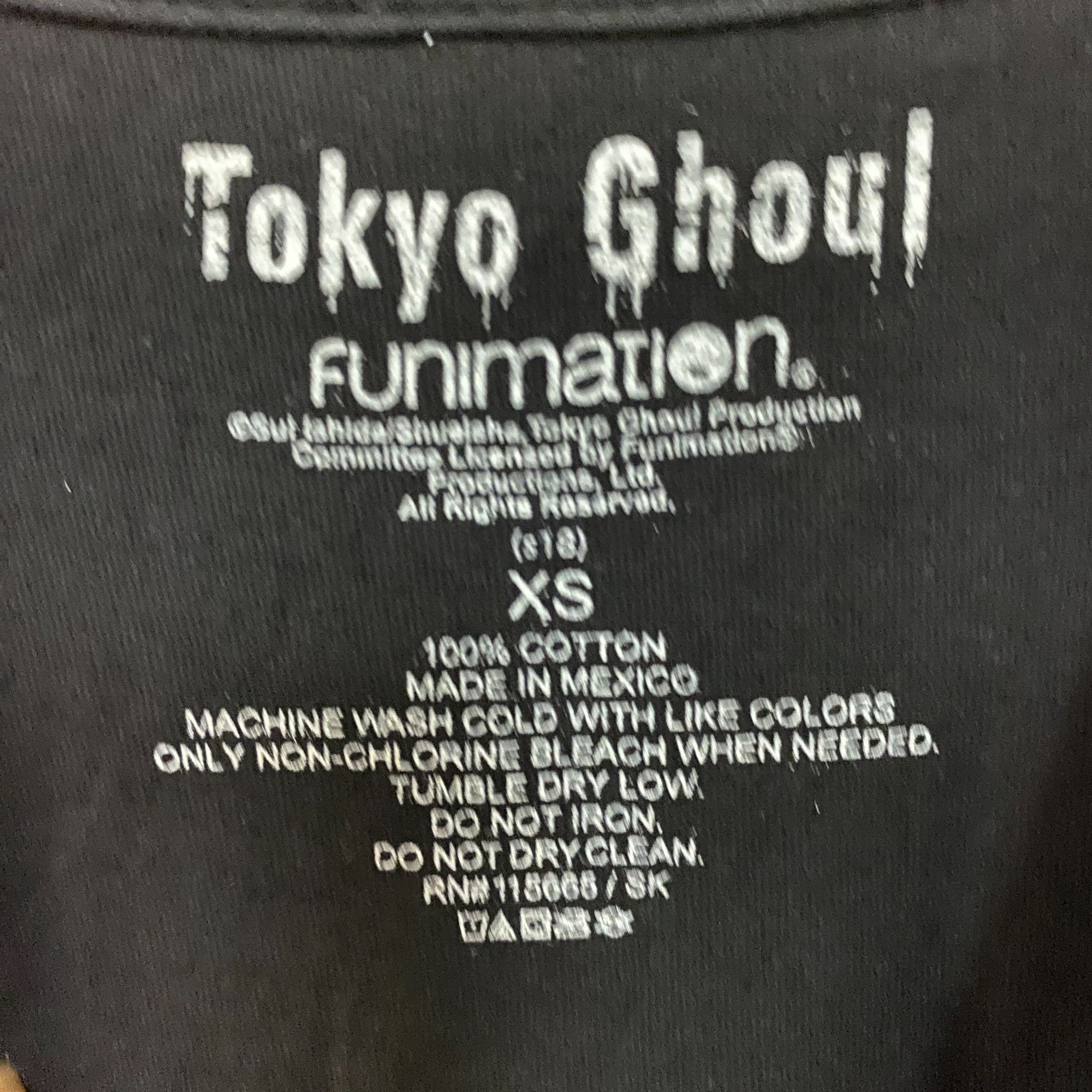 Anime Tokyo Ghoul Juzo Suzuya Anime T-Shirt Extra Small Size US XS / EU 42 / 0 - 4 Thumbnail