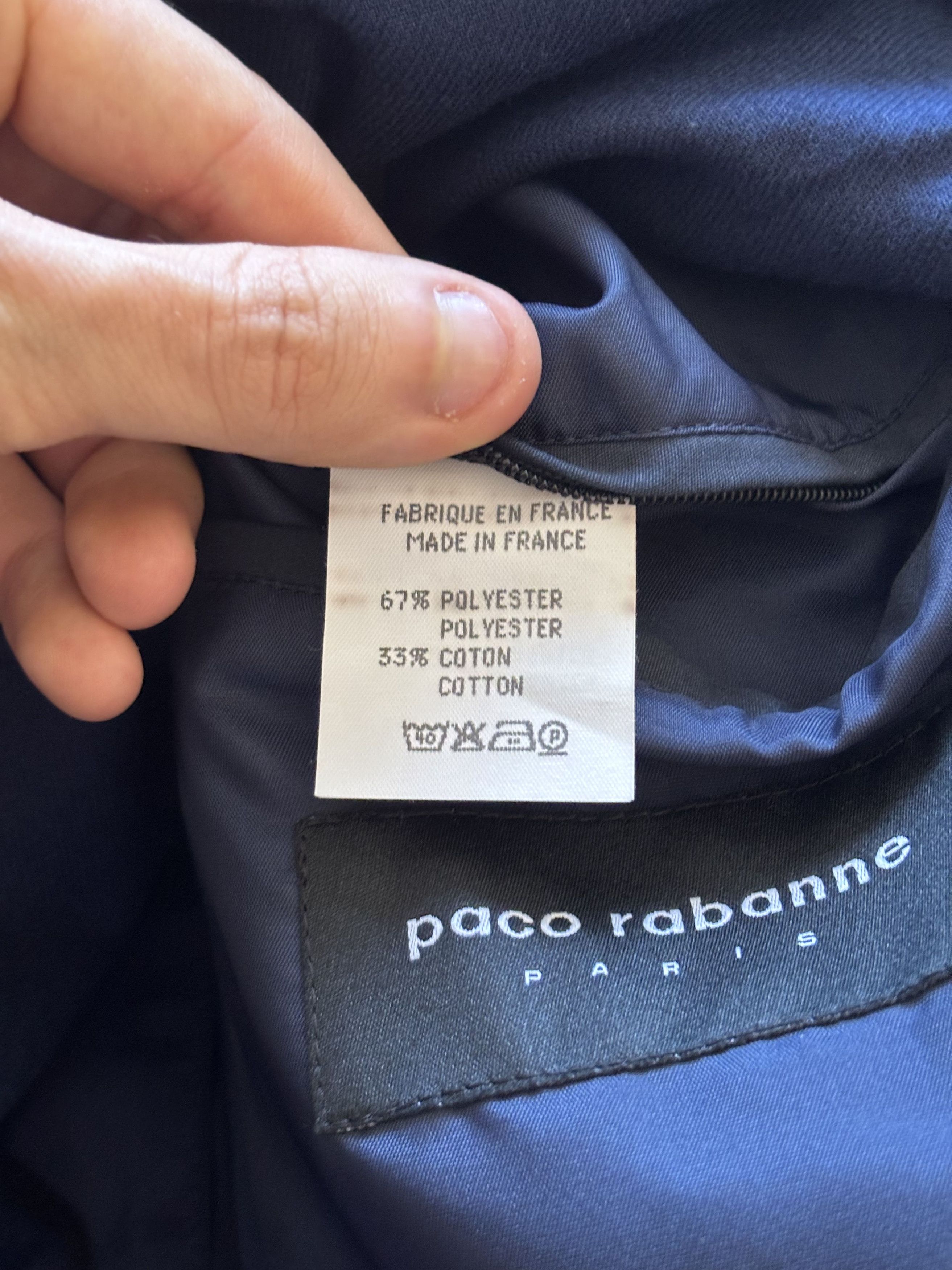 H&M × Paco Rabanne Paco Rabanne Trench 80s-90s Long Coat Vintage Double Layer Size US XL / EU 56 / 4 - 7 Thumbnail