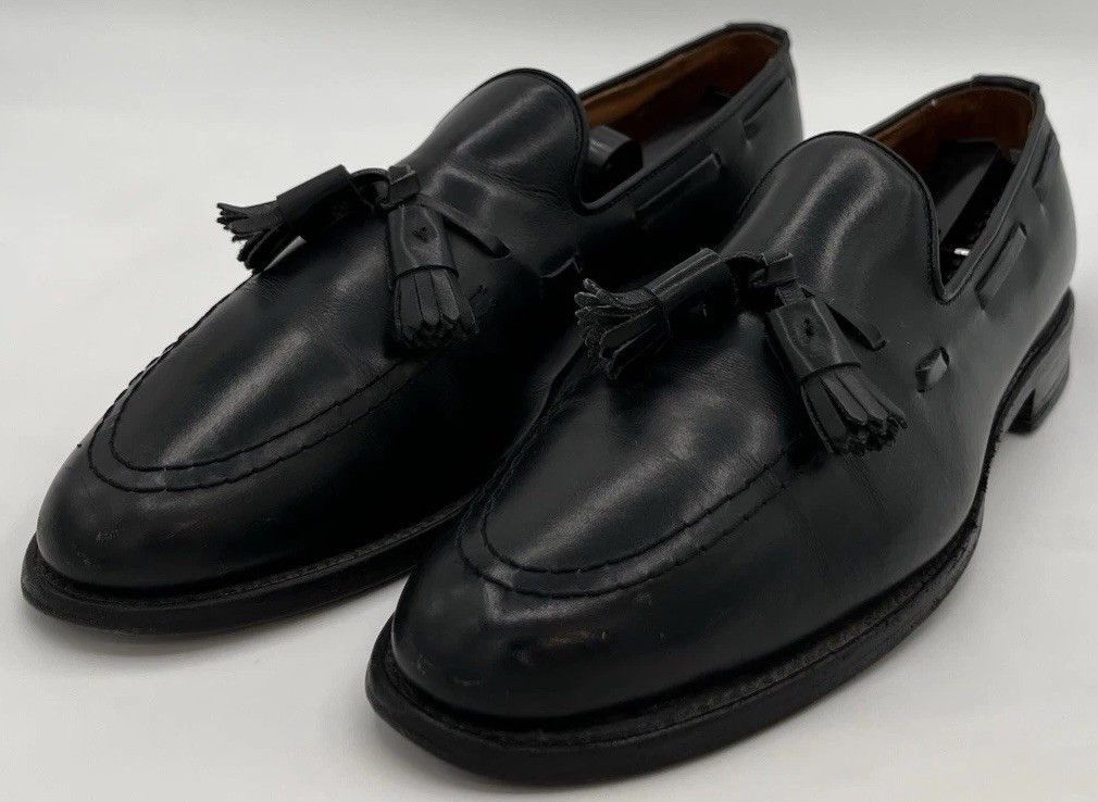 Allen Edmonds Allen Edmonds GRAYSON Black Leather Tassel Loafers Size 9AAA Size US 9 / EU 42 - 1 Thumbnail