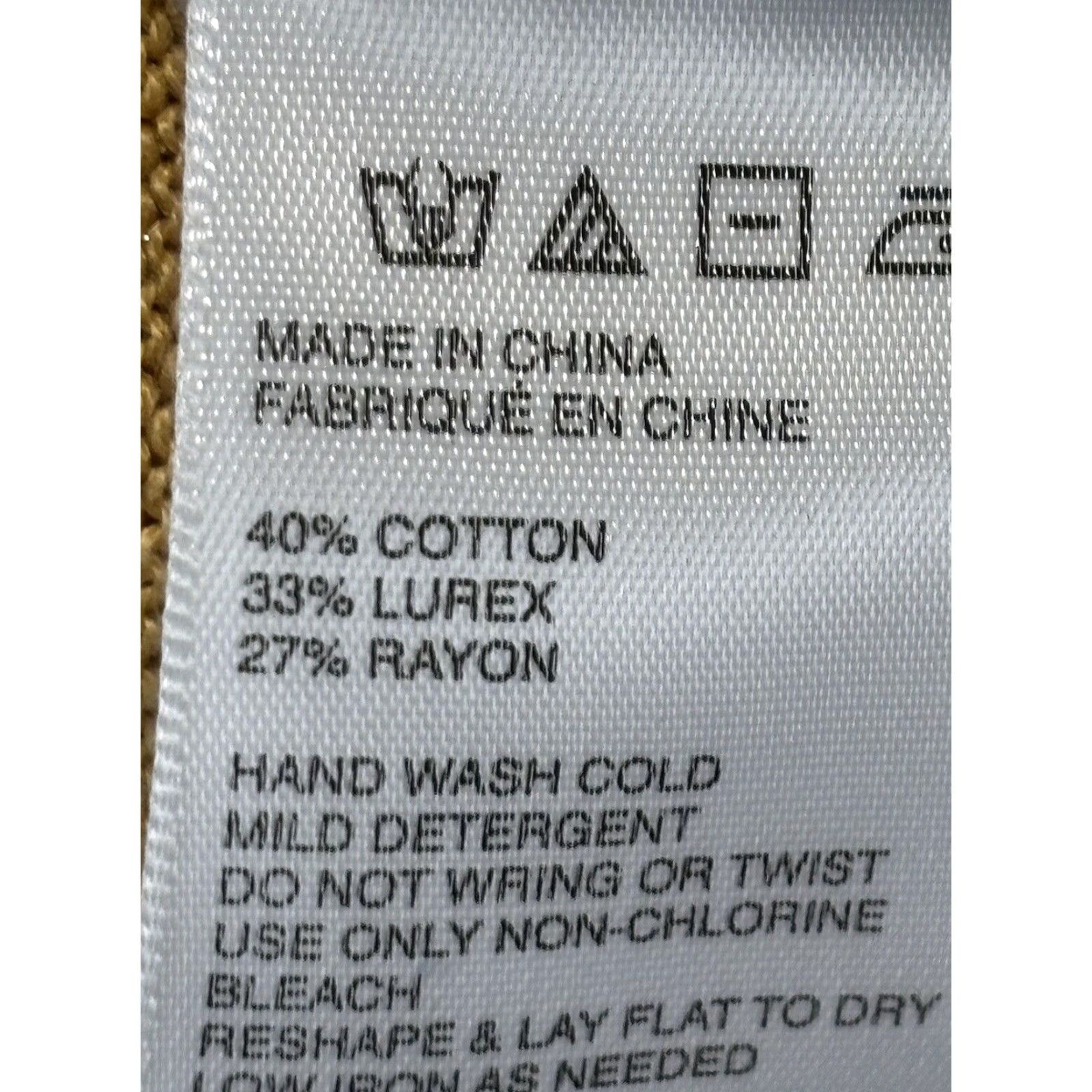 Free People Free People French Girl Gold Metallic Sweater Dress Sz Small Belted Stretch Jewelry? Size S / US 4 / IT 40 - 8 Thumbnail