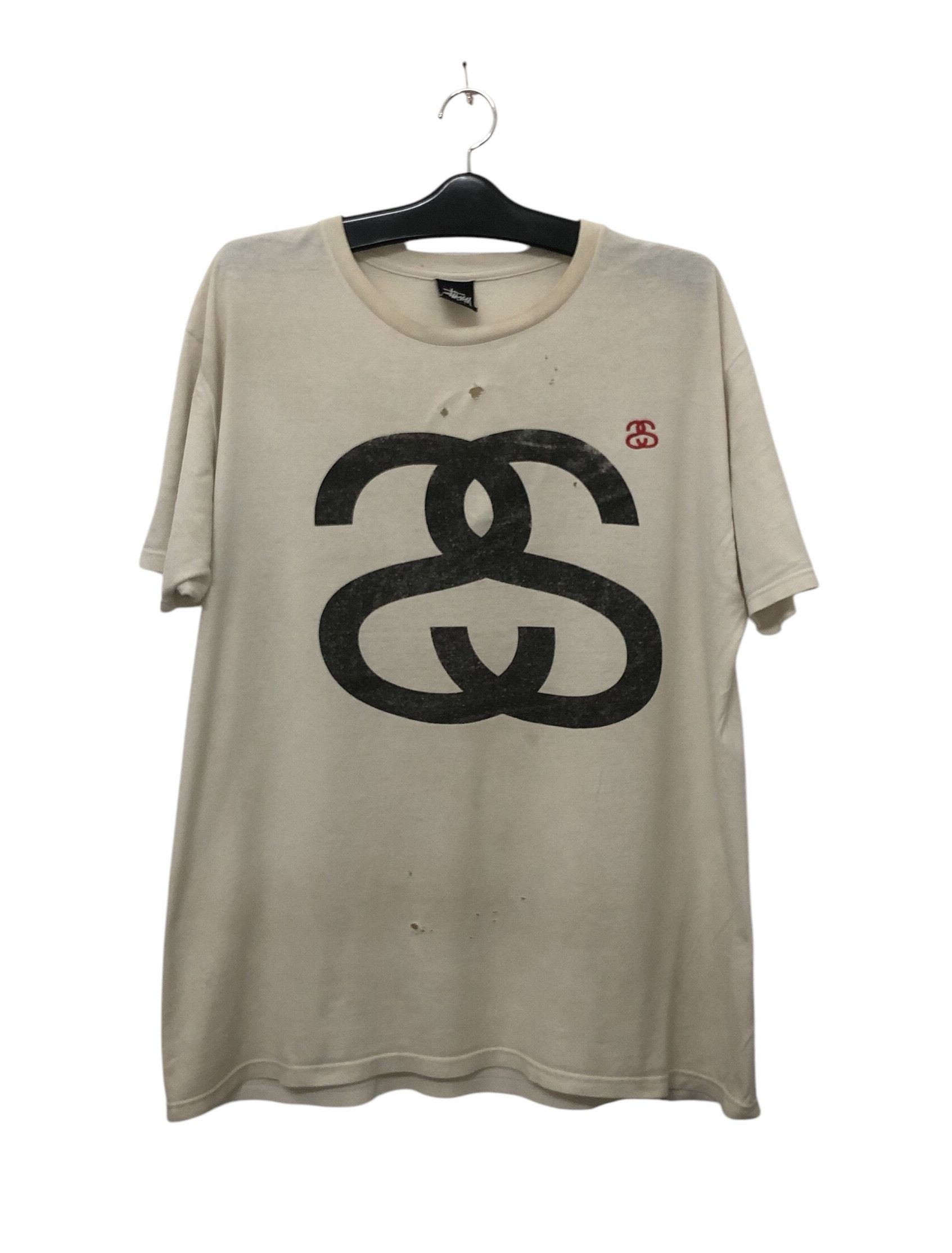 Stussy × Vintage Kombo Vintage Very Worn Stussy Large Tshirt Size US L / EU 52-54 / 3 - 4 Thumbnail