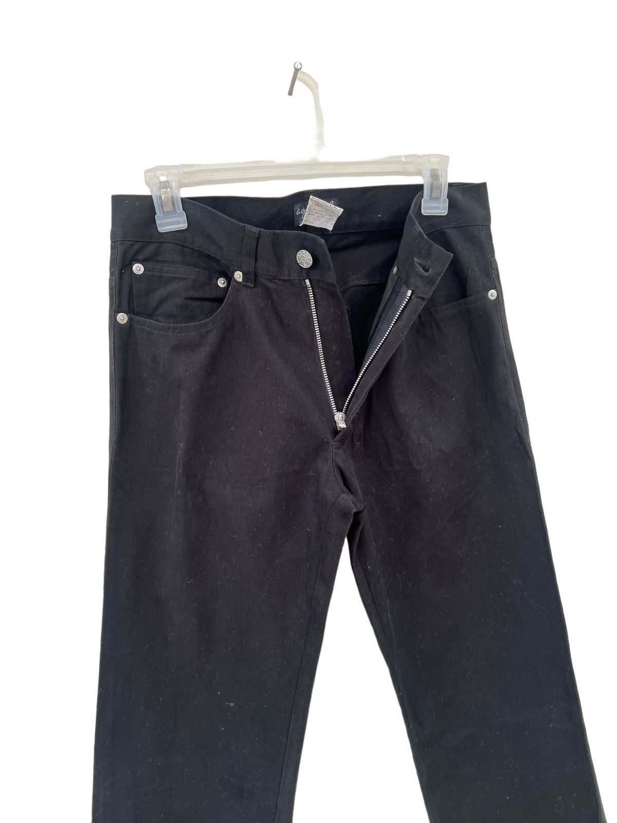 agnes b. Vintage Agnes B. Homme Paris Dark Black Trouser Pant Size US 29 - 8 Thumbnail