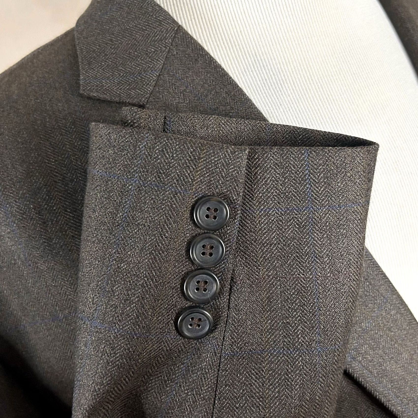 Joseph Joseph & Feiss Sport Coat 58R Wool Brown Herringbone Two-Button Vented Jacket Mens 58 Regular Notch Lapel Size US XS / EU 42 / 0 - 5 Thumbnail