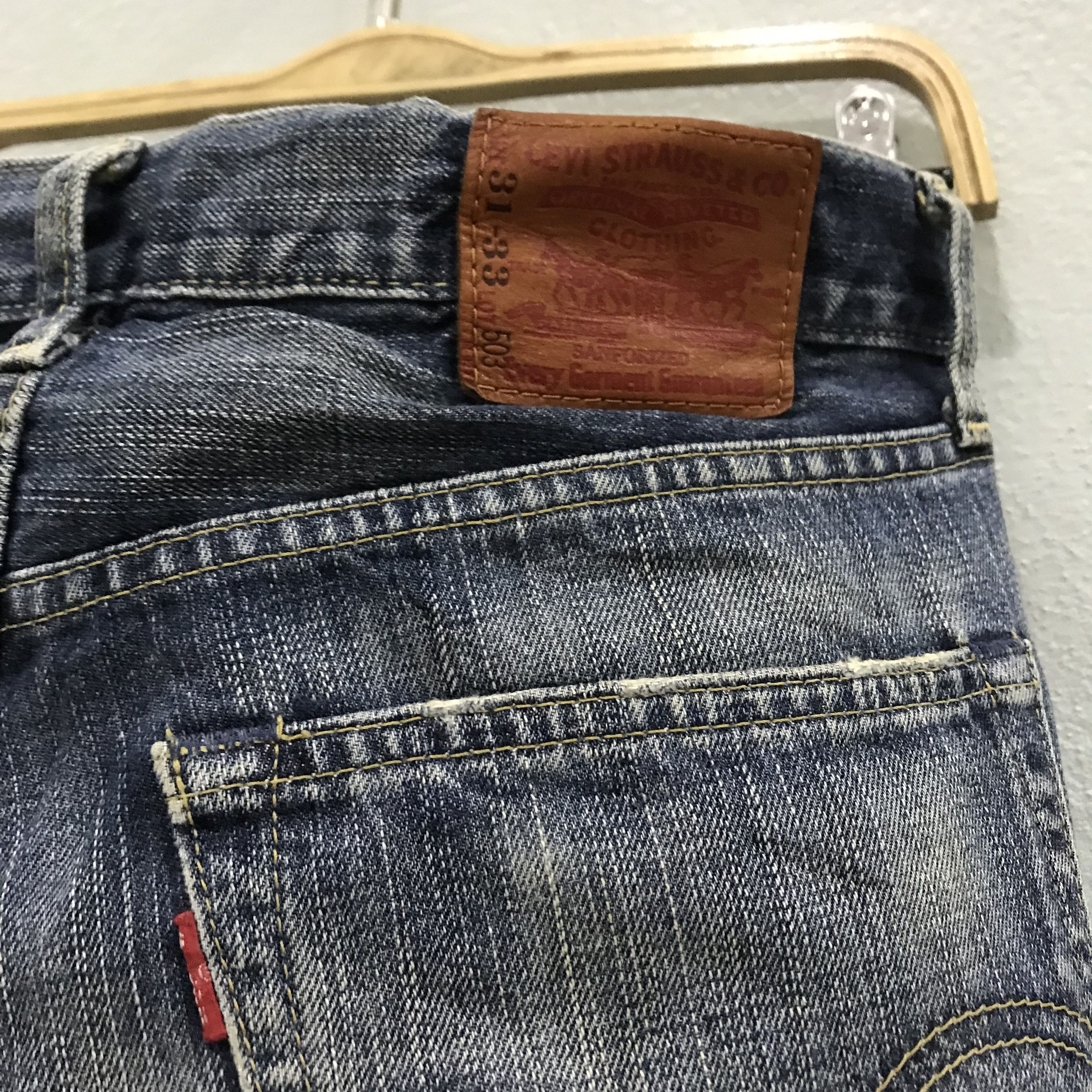 Levi's Vintage Levi’s 503 Jeans Distressed Faded Blue Size US 31 - 10 Thumbnail