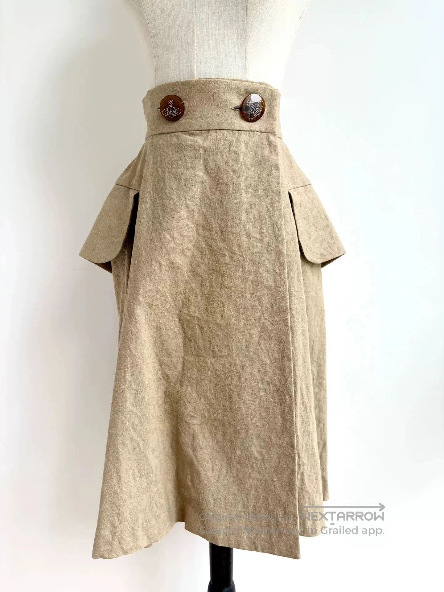 Vivienne Westwood vivienne westwood beige sculptural half skirt. Size 22" - 1 Thumbnail