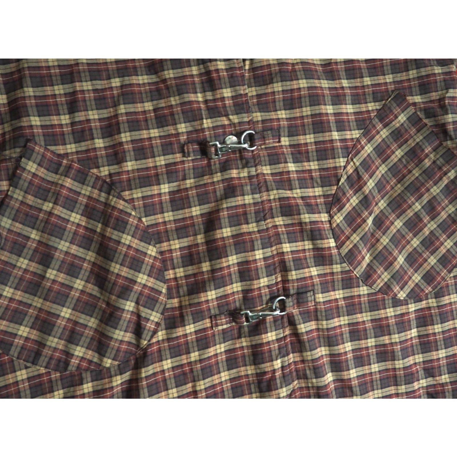 Vintage VTG Grove Thermo Jac Sideliner Brown Plaid Fireman Clasp Jacket Coat Mens L Size US L / EU 52-54 / 3 - 4 Thumbnail