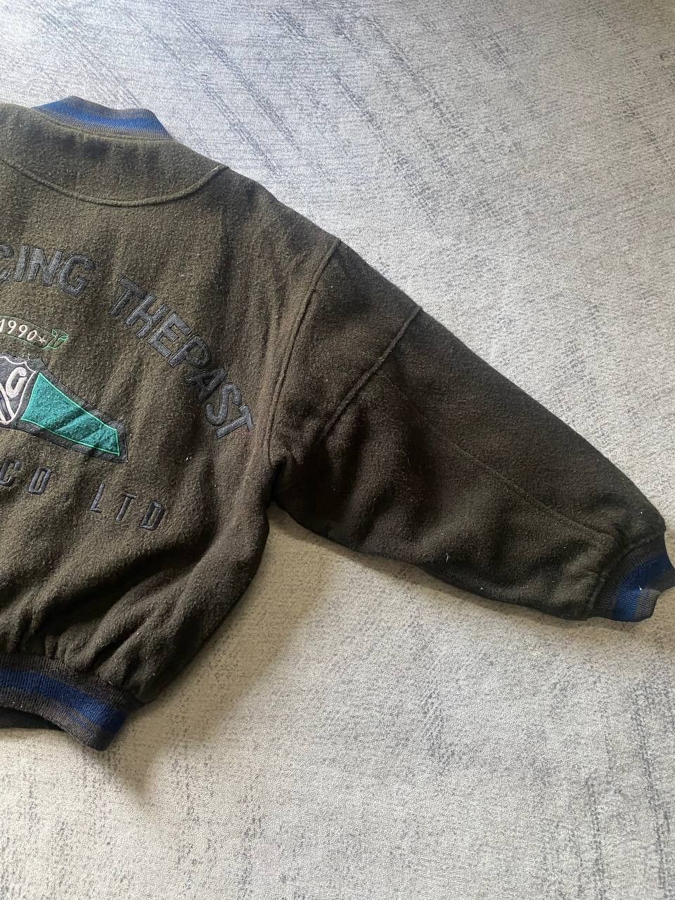 Vintage Vtg Back Hit Boxy Bomber Jacket Olive Green Size US L / EU 52-54 / 3 - 7 Thumbnail
