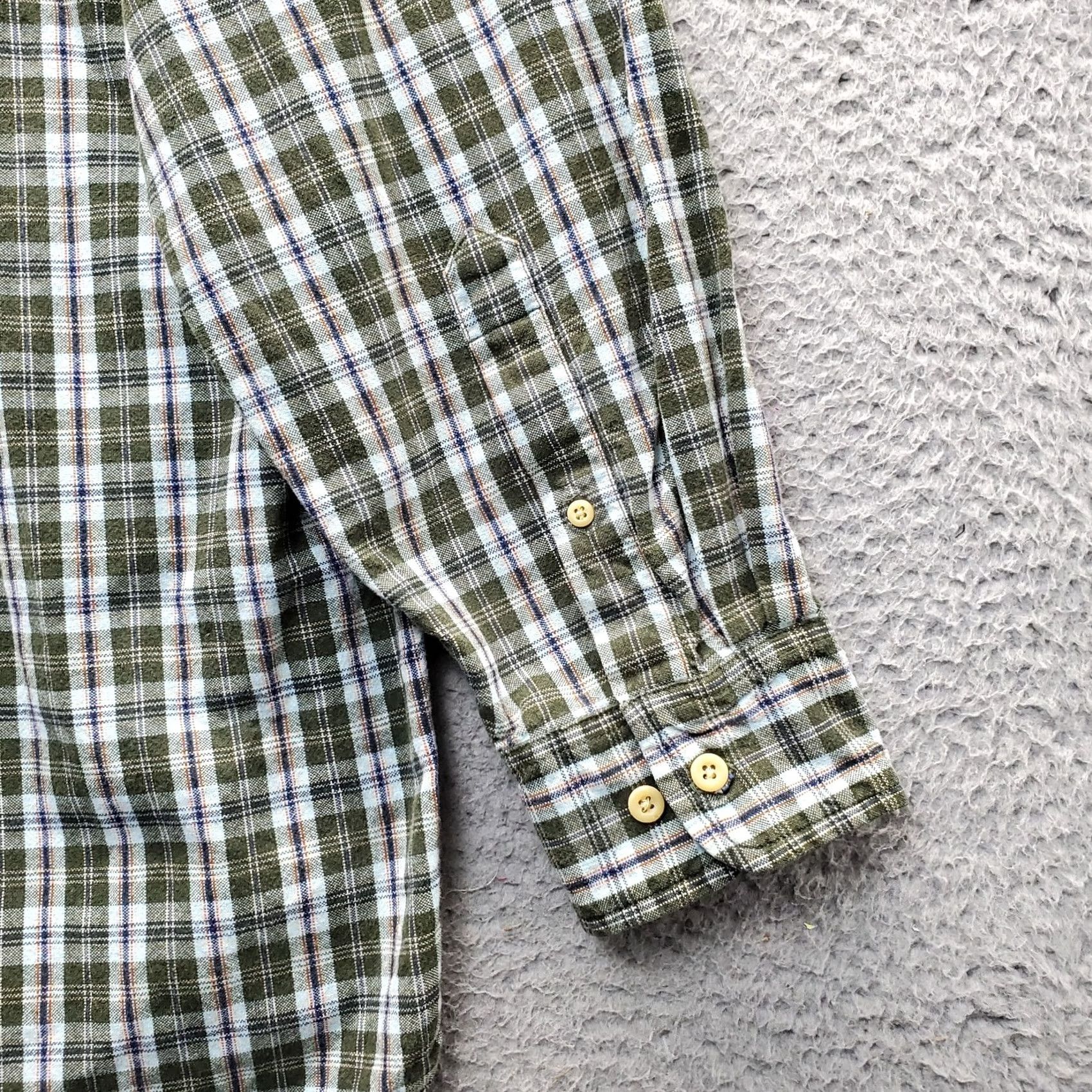 Greats Britches Great Outdoors Flannel Oxford Shirt Men XL Multicolor Plaid Button Down Size US XL / EU 56 / 4 - 7 Thumbnail
