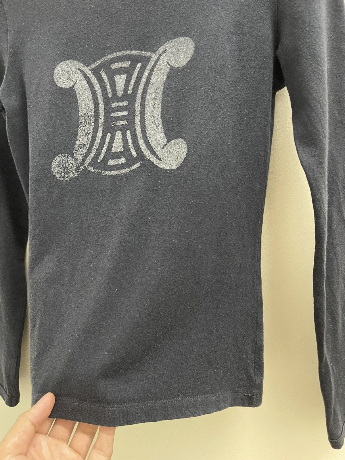 Celine Vintage Celine Printed Logo L/S Shirts Size XXS / US 00 / IT 34 - 7 Thumbnail