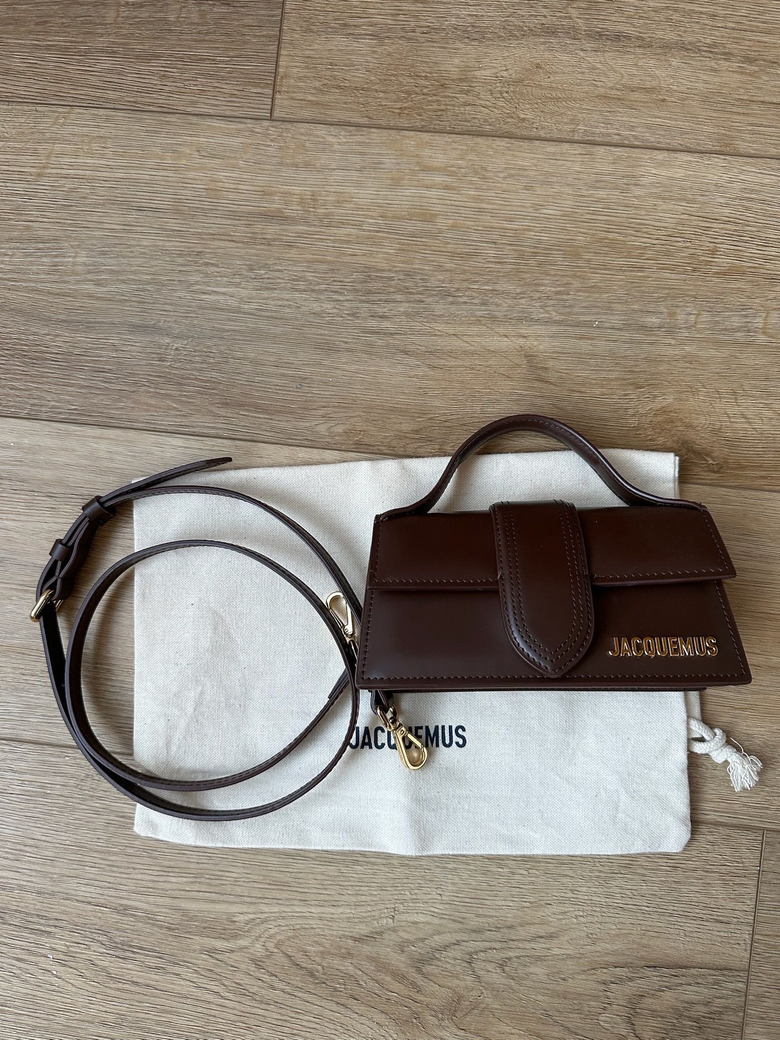 Jacquemus 🔥[SALE]🔥 Jacquemus Le Bambino Mini Flap Dark Brown Bag Size ONE SIZE - 2 Thumbnail