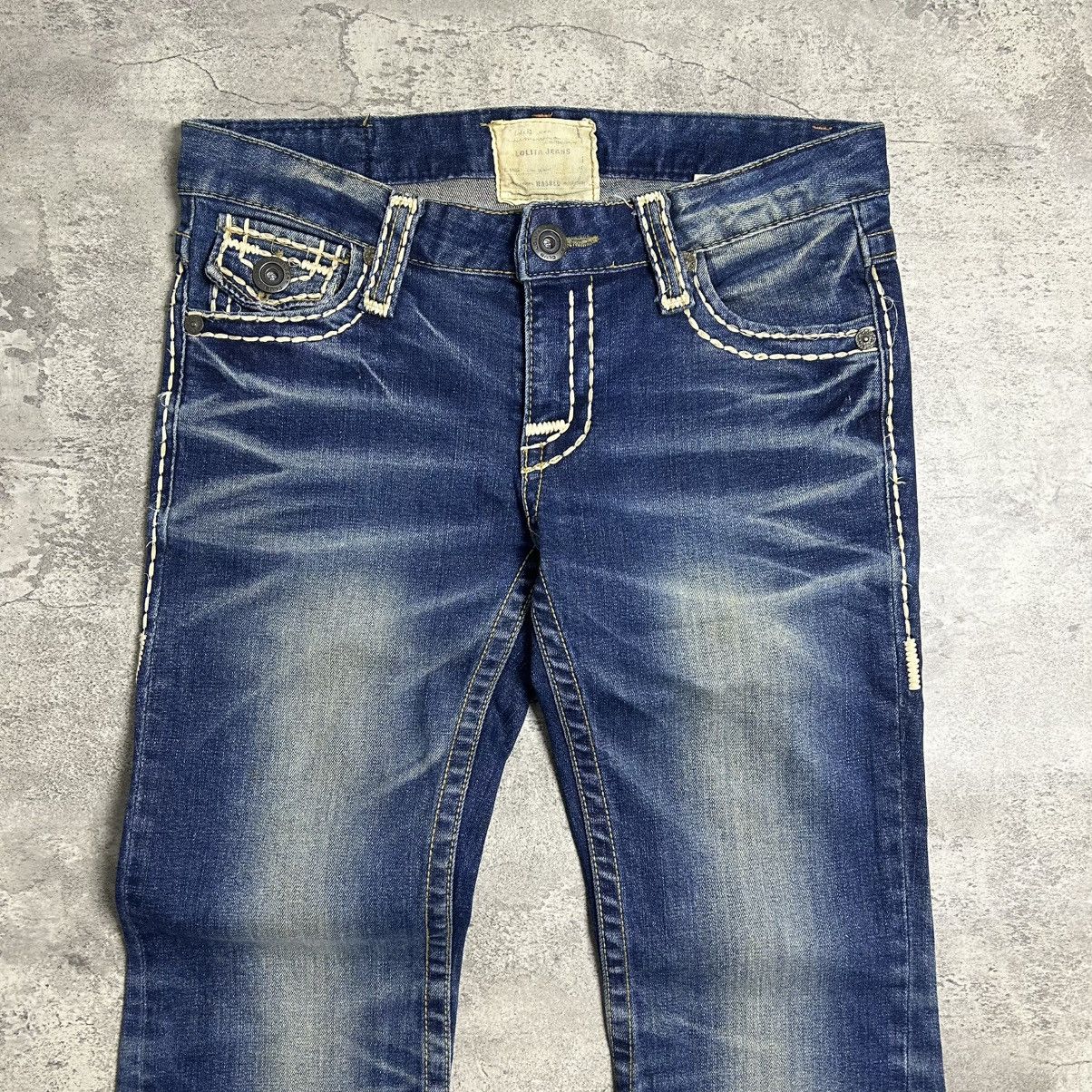 Japanese Brand Vintage Lolita Pants Flared Denim Size US 31 - 4 Thumbnail
