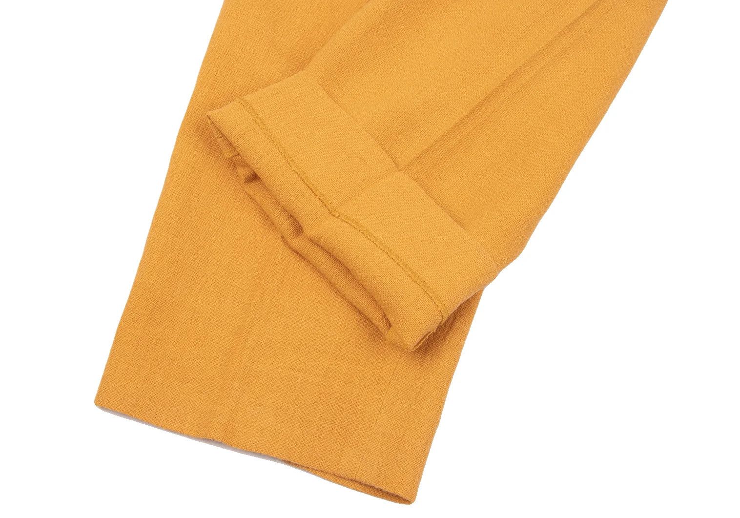Issey Miyake Linen Two-Tuck Pants in Mustard, Size M Size US 38 / EU 54 - 10 Thumbnail