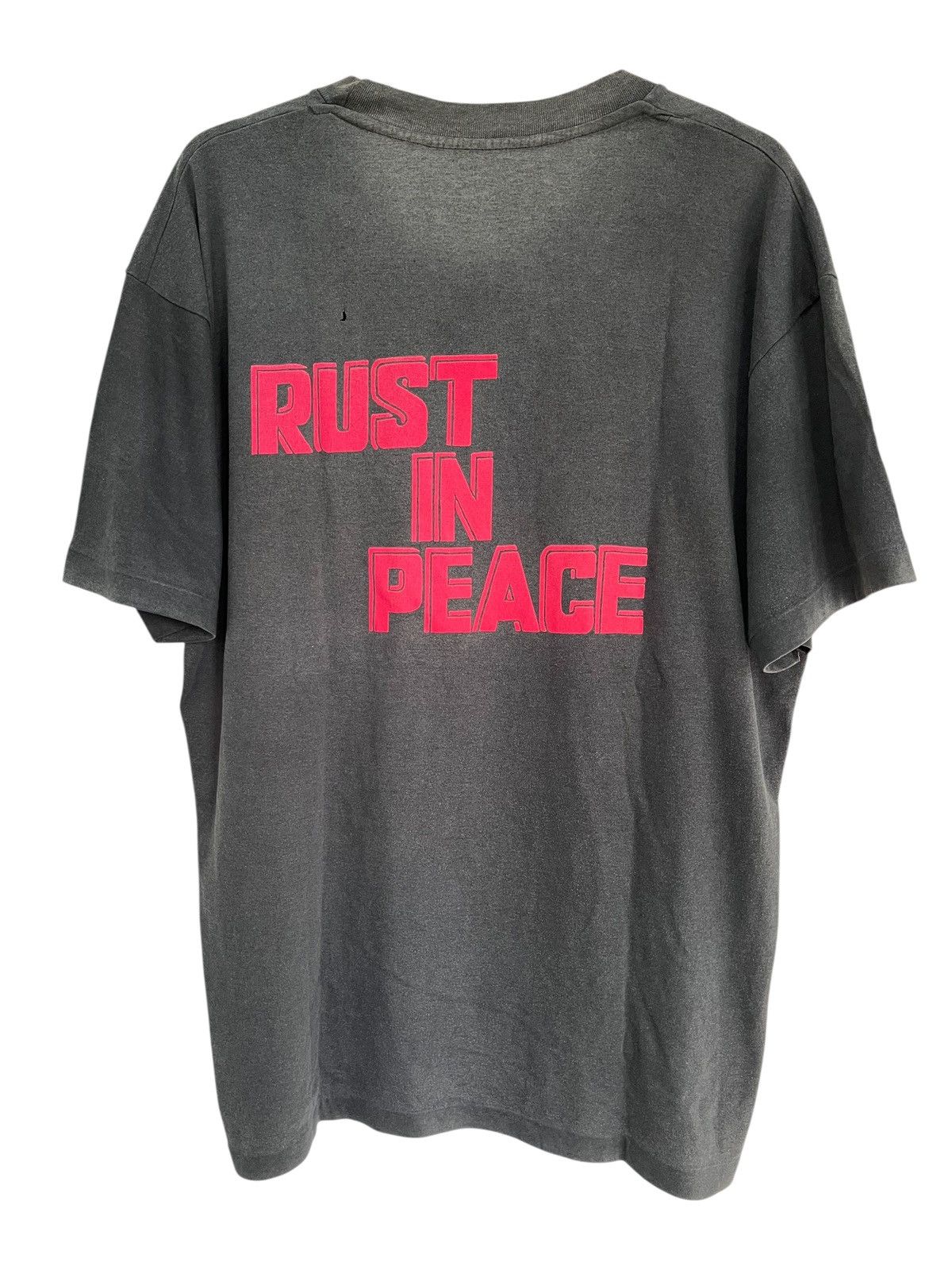 Band Tees Vintage Rare Megadeth Rust in peace 1990s Size US XL / EU 56 / 4 - 2 Thumbnail