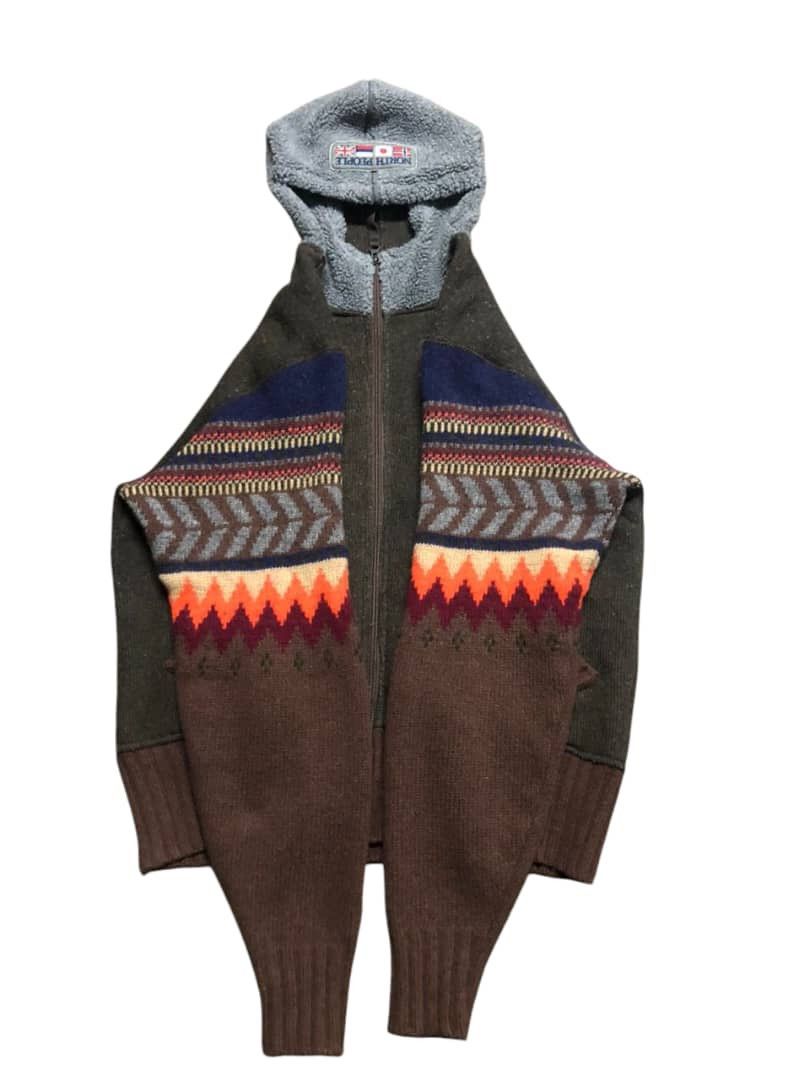 Napapijri × Native Napapijri Knit Hoodie Zipper Jacket Sleeve Native Design Size US M / EU 48-50 / 2 - 5 Thumbnail