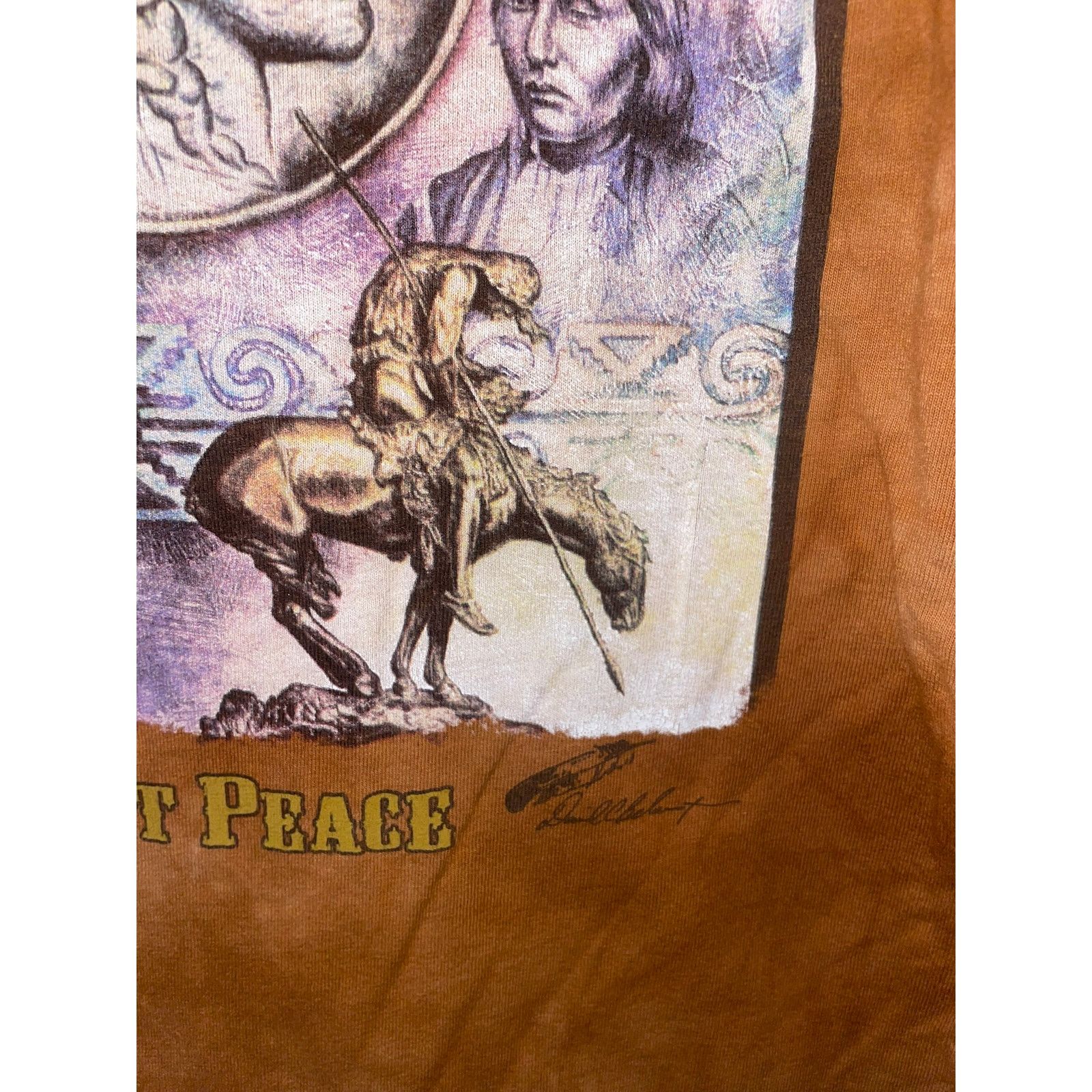 Vintage Y2K Five Cent Peace Native American Indian Shirt 2000s XL Size US XL / EU 56 / 4 - 5 Thumbnail