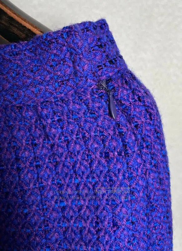 Givenchy Givenchy Purple Wool Blend Midi Skirt . Size 26" / US 2 / IT 38 - 2 Thumbnail