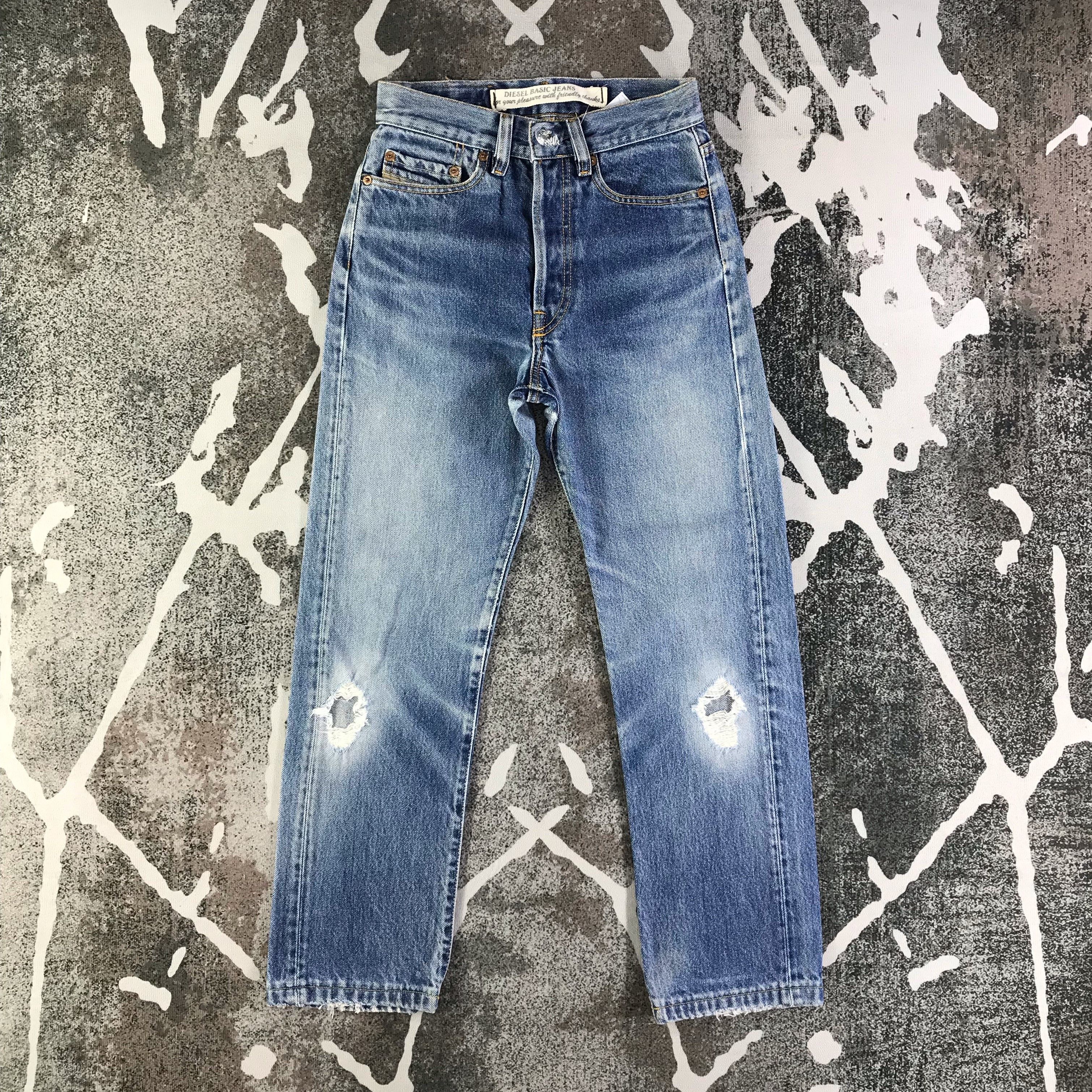 Diesel Vintage Diesel Jeans Distressed Denim KJ2342 Size 25" / US 0 / IT 36 - 1 Thumbnail