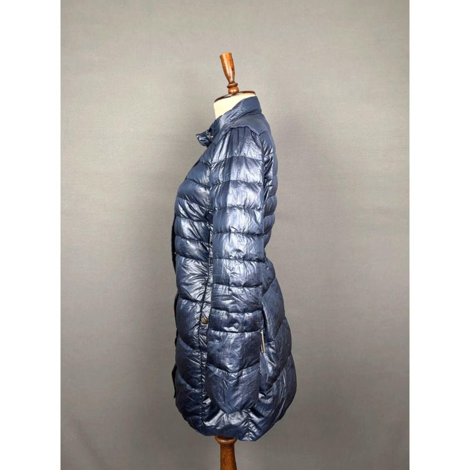 Marella Marella Down Puffer Coat Blue 8 Long Sleeve Zip Coat Womens Regular Size Piumino Lining Piumette Winter Fall Jacket Size M / US 6-8 / IT 42-44 - 6 Thumbnail