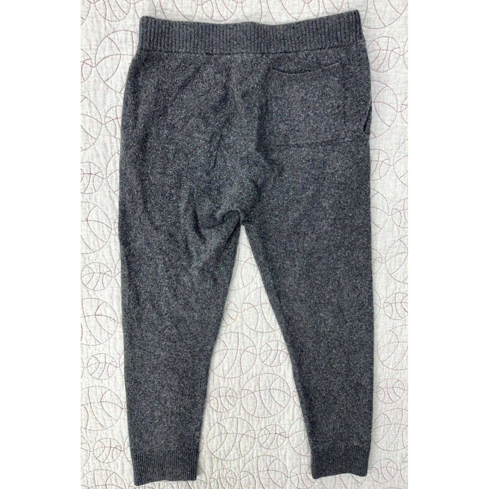 Vintage NakedCashmere Jogger Pants Heather Gray Women’s 100% Cashmere L Regular Gray Shoes? Size 36" / US 14 / IT 50 - 4 Thumbnail