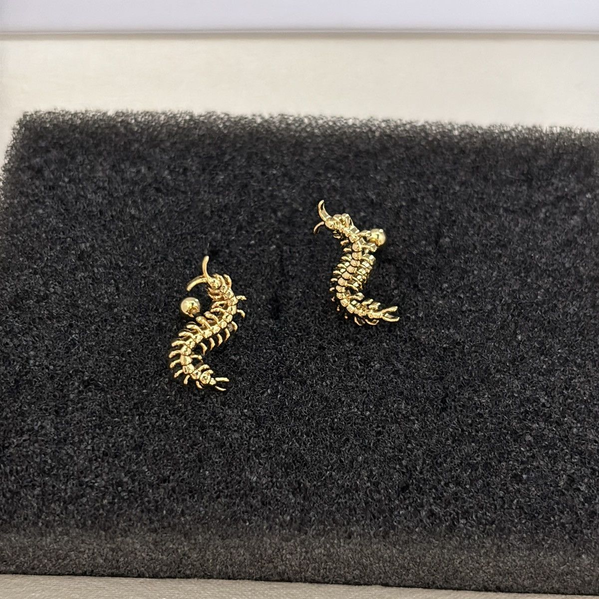 Other Centipede Stud Earrings for Men Women Punk Hip Hop Unisex Size ONE SIZE - 4 Thumbnail