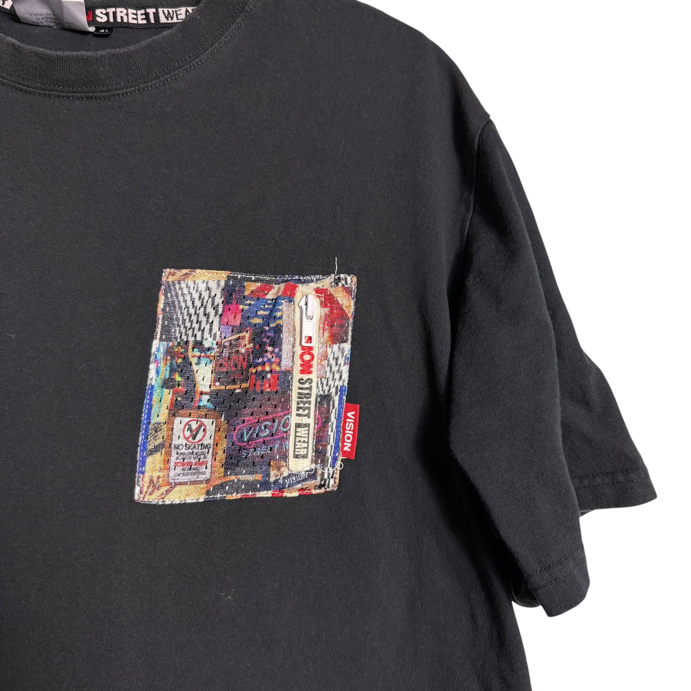 Vision Streetwear 🔥RARE🔥Vintage Vision Streetwear Single Pocket T-shirt Size US XXL / EU 58 / 5 - 2 Thumbnail
