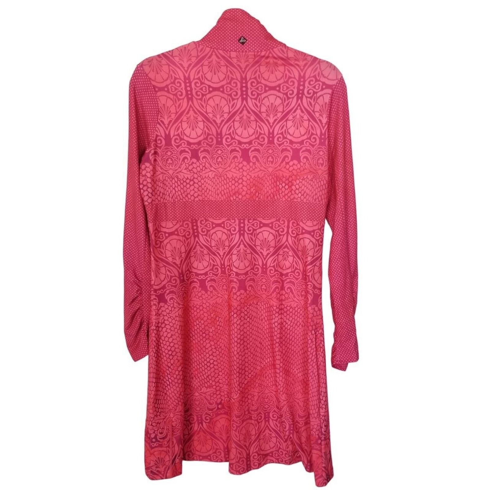 Prana Prana Womens Tatiana Dress Size M Floral Stretch Mock Neck Size M / US 6-8 / IT 42-44 - 10 Thumbnail