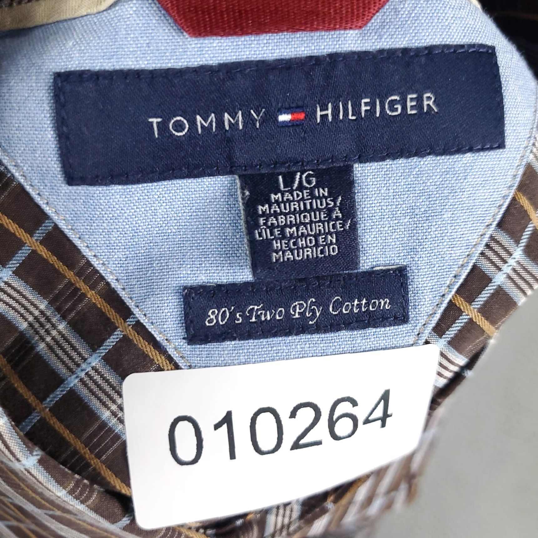 Tommy Hilfiger Tommy Hilfiger Brown Plaid Button-Up Shirt Men's Long Sleeve Size Large Size US L / EU 52-54 / 3 - 7 Thumbnail