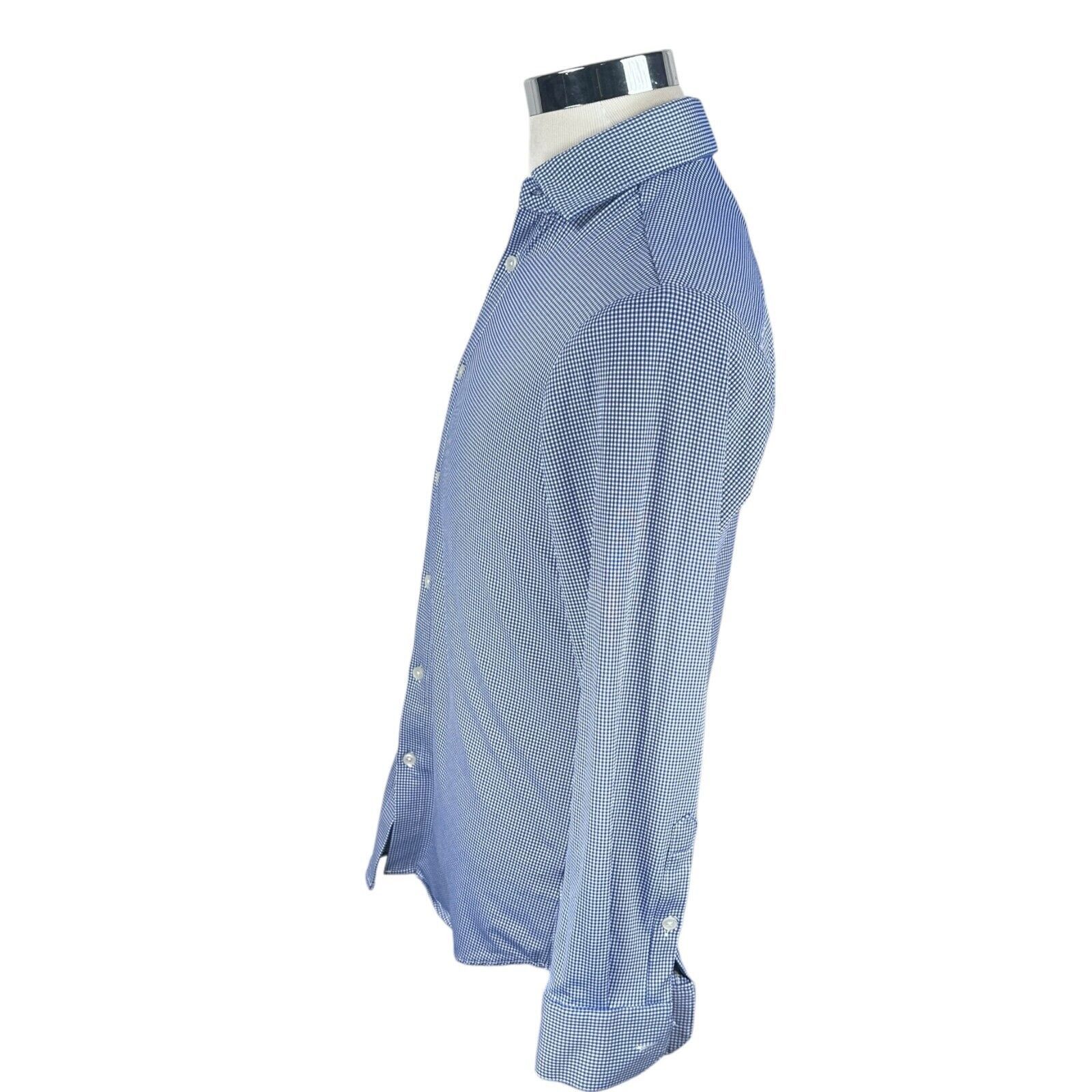 Mizzen+Main Mizzen + Main Shirt Mens Small Blue White Micro Button-Up Size US S / EU 44-46 / 1 - 4 Thumbnail