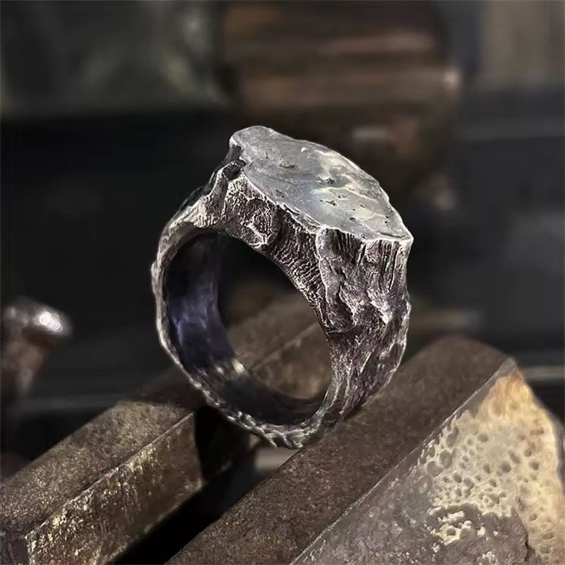Other Irregular Vintage Retro Style Punk Stone Ring Size ONE SIZE - 1 Thumbnail