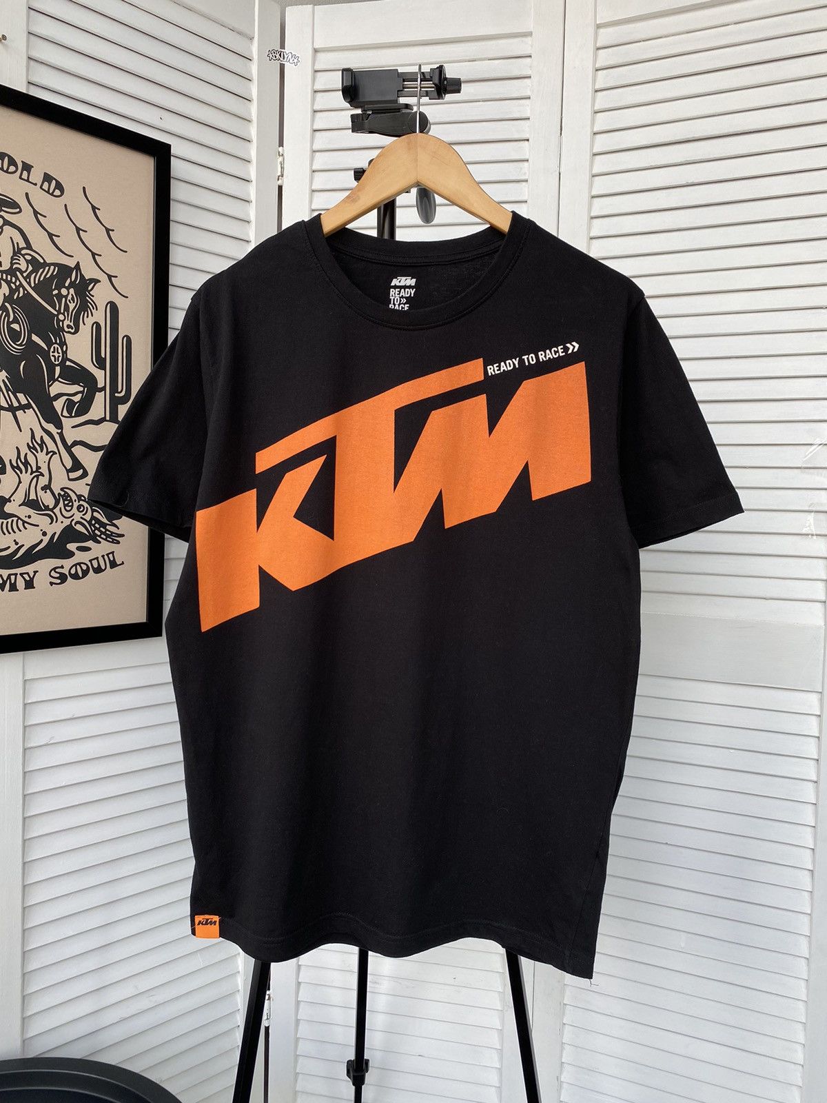 Pre-owned Moto X Racing Ktm Moto Racing Bog Logo Tee Shirt R2r Y2k In Black