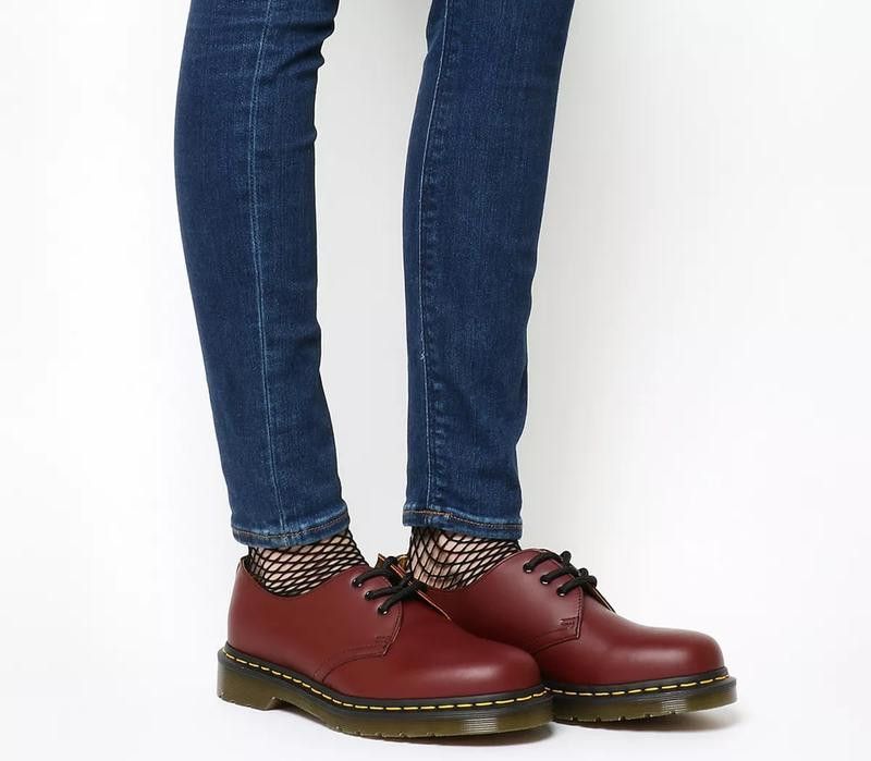 Dr. Martens Dr Martens 1461 Cherry Red Leather Lace Up Shoes Casual Size US 6 / IT 36 - 14 Thumbnail