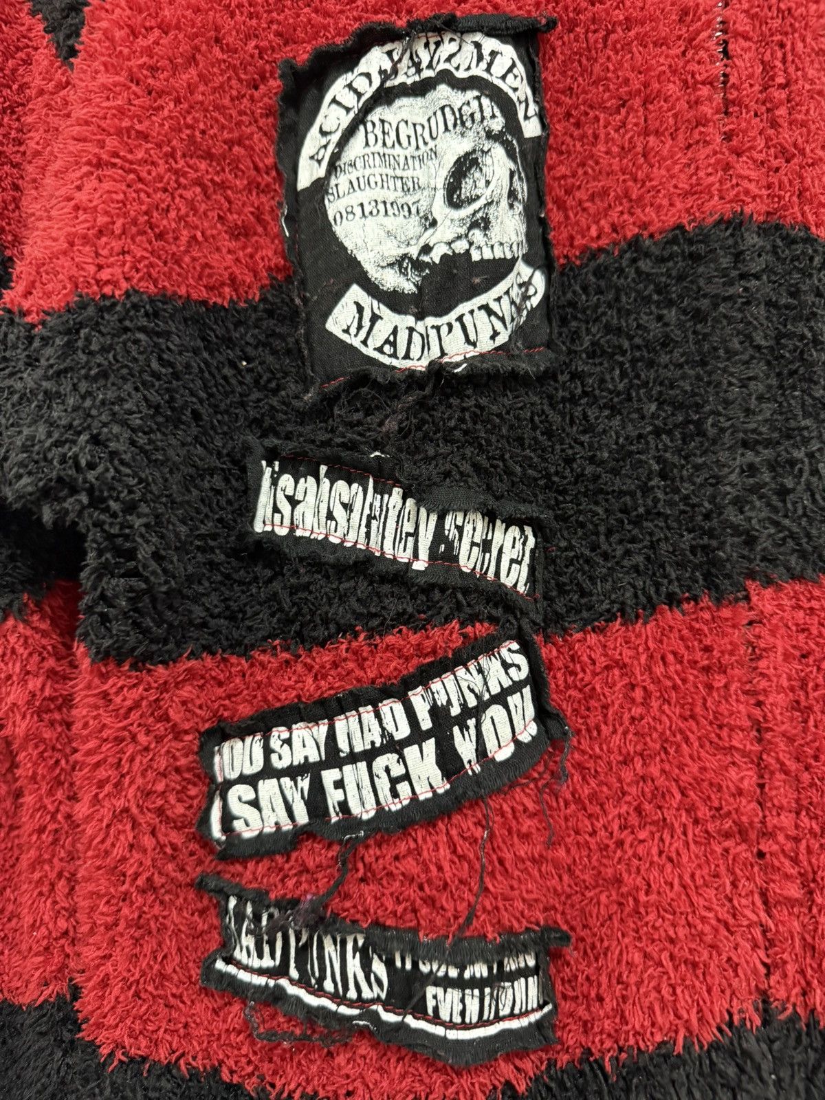 If Six Was Nine Mad Punk Fuzzy Zipper Sweater Size US M / EU 48-50 / 2 - 8 Thumbnail