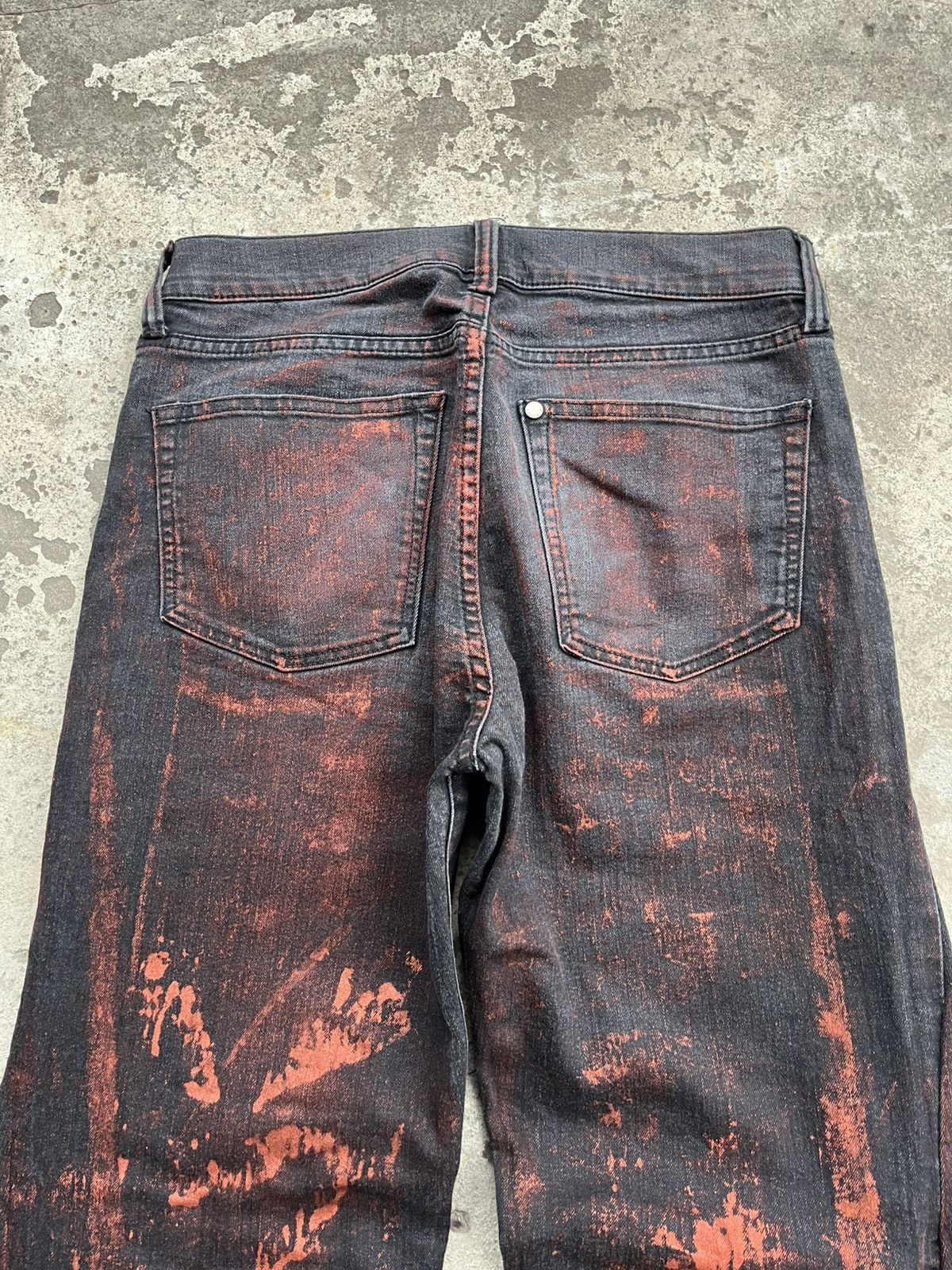 20471120 × If Six Was Nine × Japanese Brand Dirty Painted Distressed Thrashed Faded Baggy Jeans Y2K Size US 28 / EU 44 - 9 Thumbnail