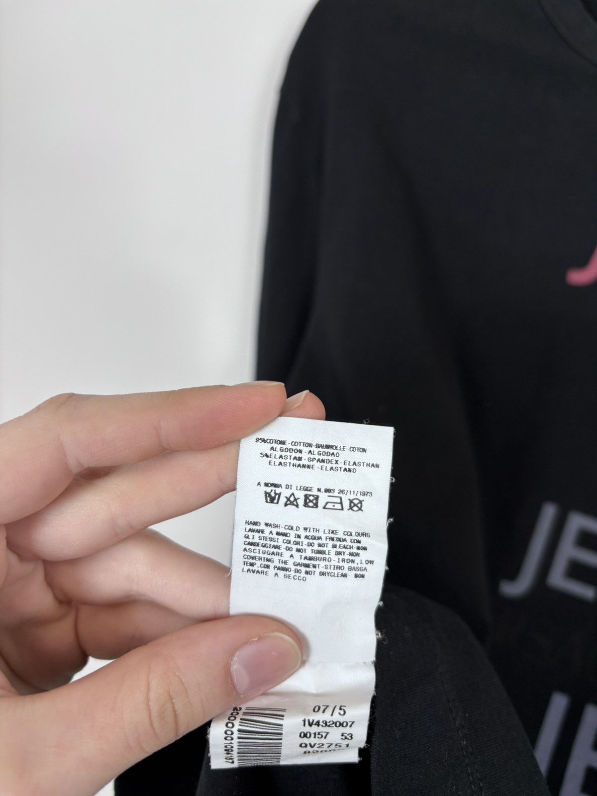 Versace Jeans Couture Versace Jeans Couture Vintage Monogram Black Long Sleeve Tee Size US M / EU 48-50 / 2 - 9 Thumbnail