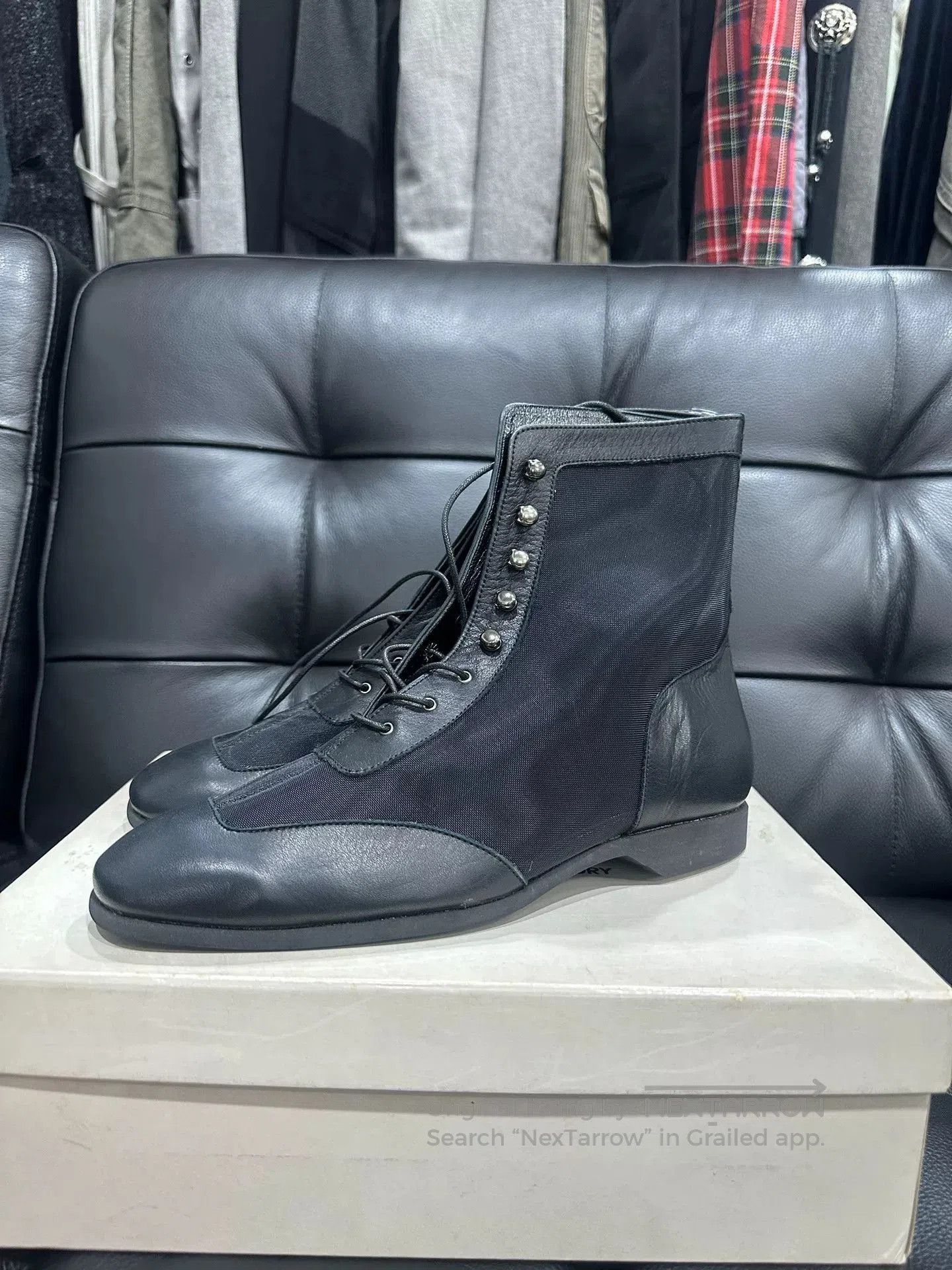Issey Miyake issey miyake cowhide mesh ankle boots. Size US 6 / EU 39 - 1 Thumbnail