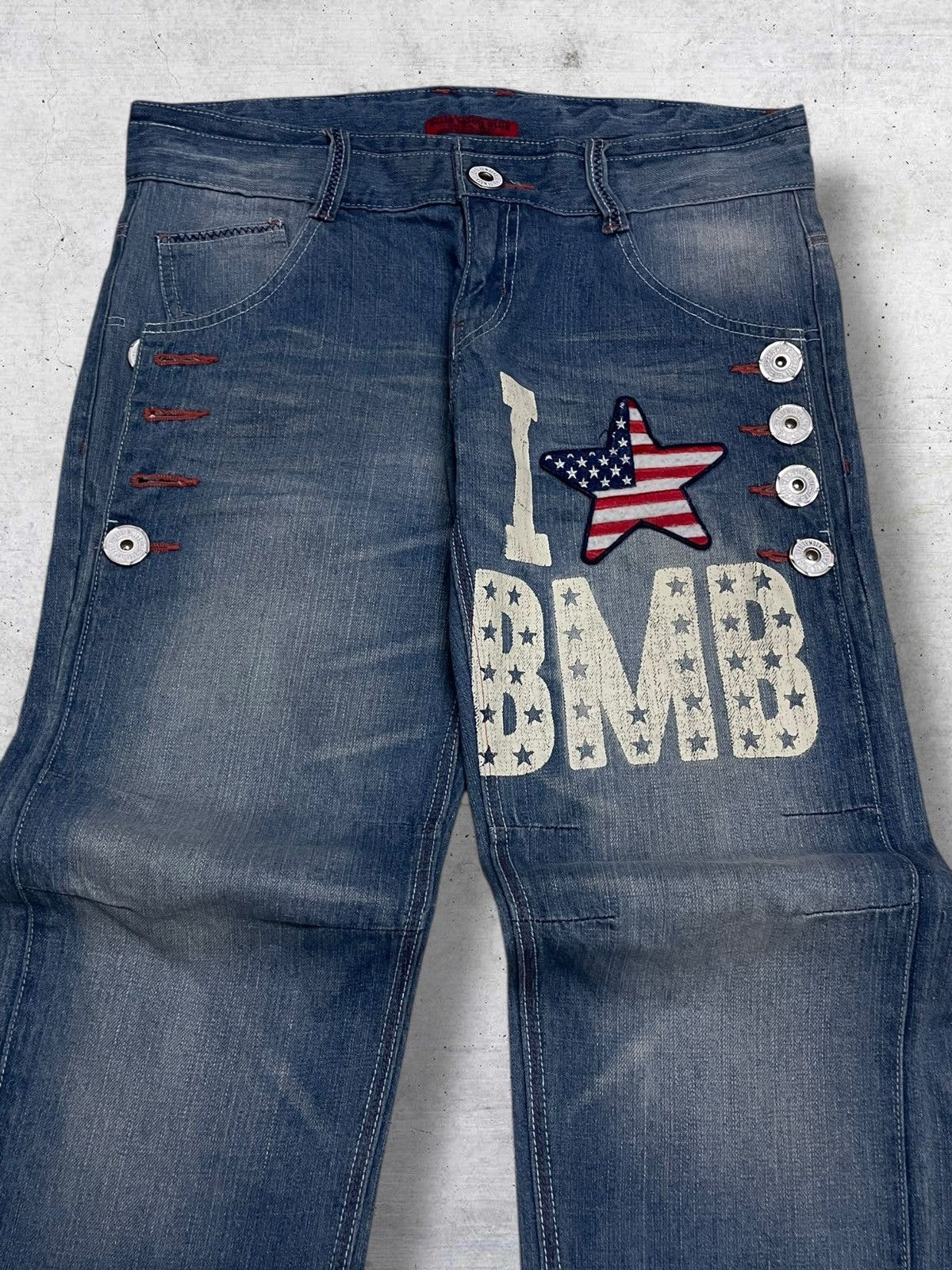 Japanese Brand VINTAGE BLUE MOON BLUE OG JAPAN DESIGNER STAR USA DENIM 90S Size US 32 / EU 48 - 4 Thumbnail