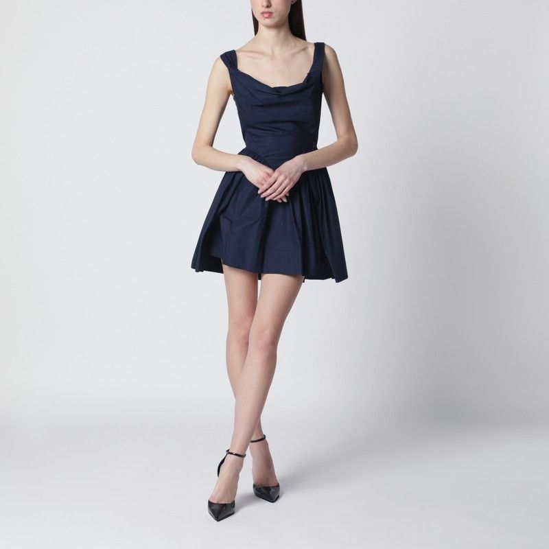 Vivienne Westwood Vivienne Westwood Navy Blue Sunday Mini Dress Size M / US 6-8 / IT 42-44 - 1 Thumbnail