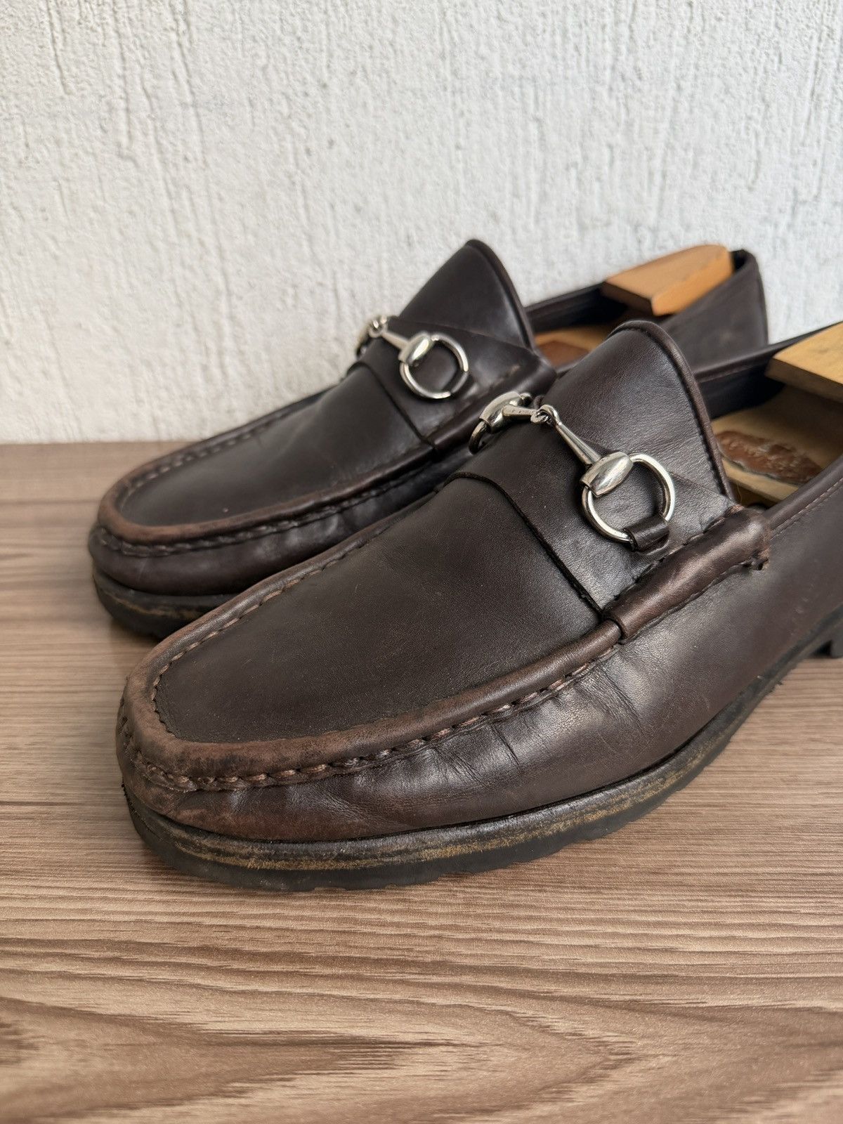 Gucci Horsebit rubber sole loafers Size US 10.5 / EU 43-44 - 2 Thumbnail