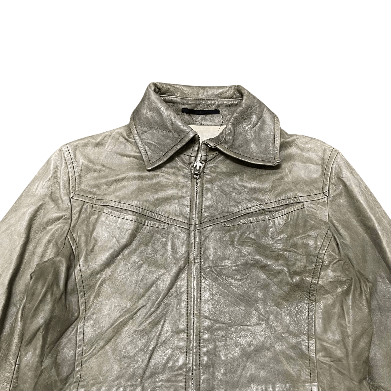 ABAHOUSE Sample Abahouse Devinette Zipper Leather Jacket Size US S / EU 44-46 / 1 - 2 Thumbnail