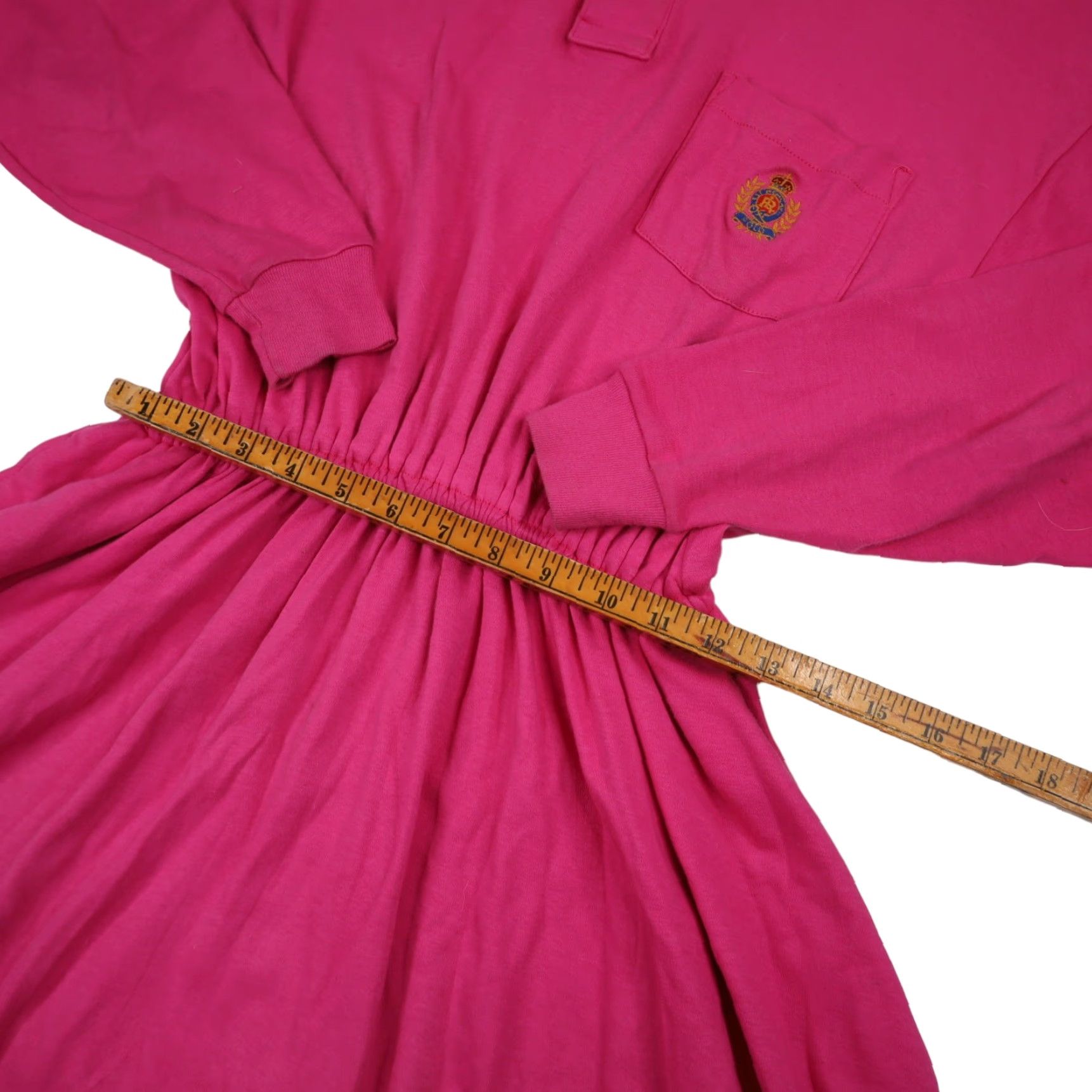 Polo Ralph Lauren VINTAGE Polo Ralph Lauren Womens Dress Long Pink Cookie Crest L Women's Dress Polo Cookie Crest Pink Long 9/10 Womens Size L / US 10 / IT 46 - 4 Thumbnail