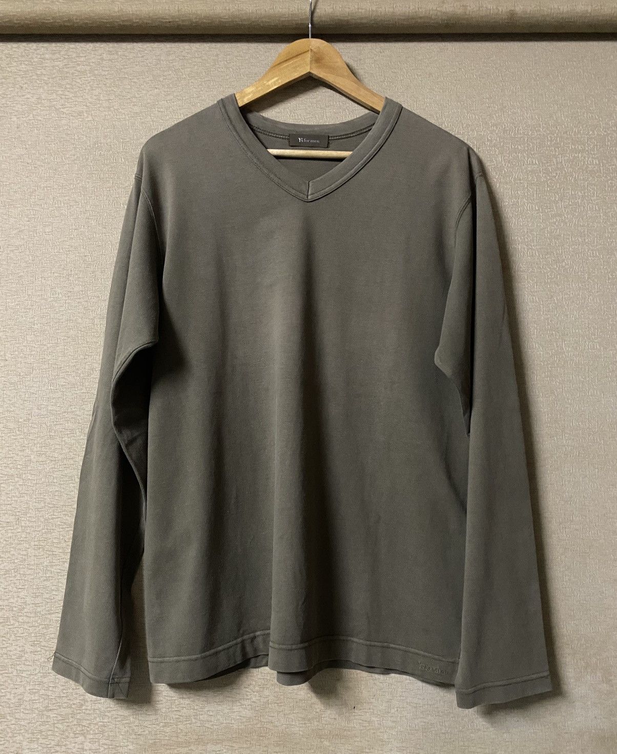 Yohji Yamamoto Y’s for men YOHJI YAMAMOTO V Neck Longsleeve Size US L / EU 52-54 / 3 - 1 Thumbnail