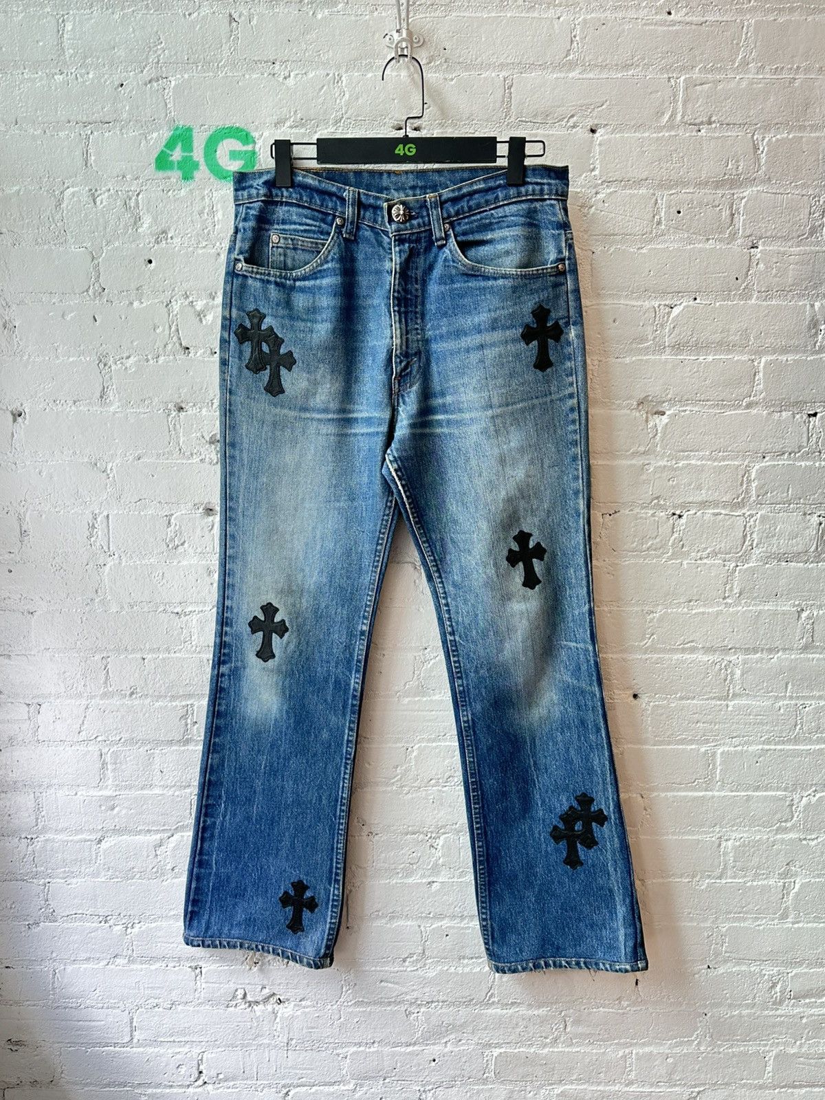 Chrome Hearts CHROME HEARTS BLUE LEVI PATCH DENIM Size US 32 / EU 48 - 1 Thumbnail