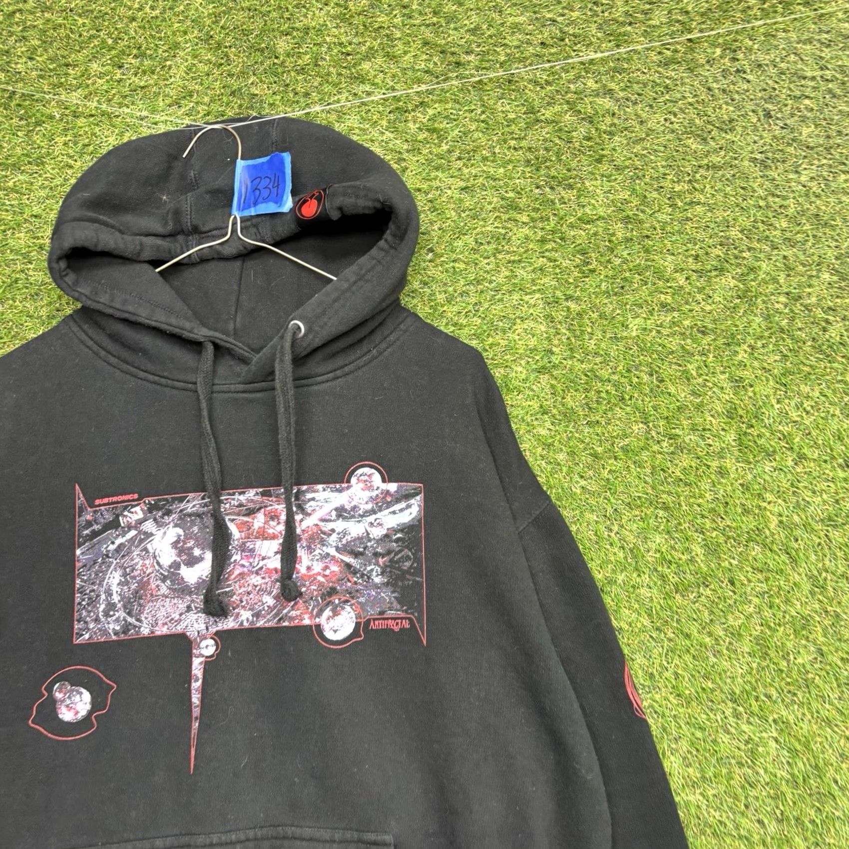Vintage Subtronics Hoodie Mens L Black Graphic Print Hooded Pullover Sweatshirt Music Size US L / EU 52-54 / 3 - 2 Thumbnail