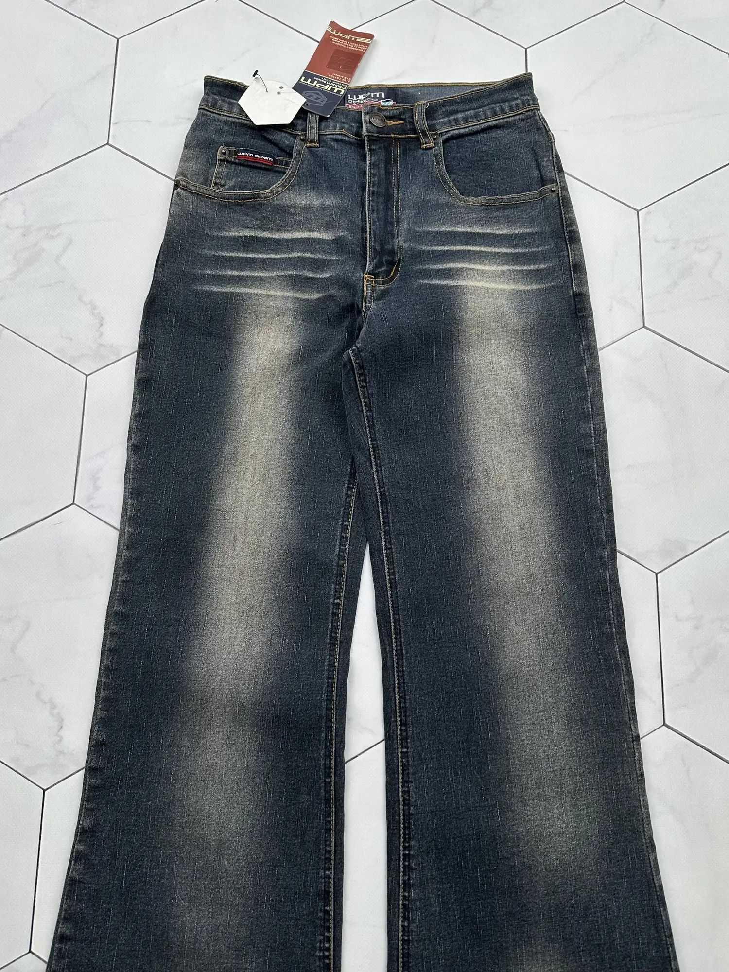 Japanese Brand Vintage Faded Flare Jeans (B602)E2 Size 25" / US 0 / IT 36 - 2 Thumbnail