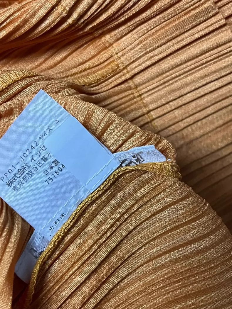 Issey Miyake Issey Miyake size:4 Orange pleated zipper cardigan Size S / US 4 / IT 40 - 5 Thumbnail